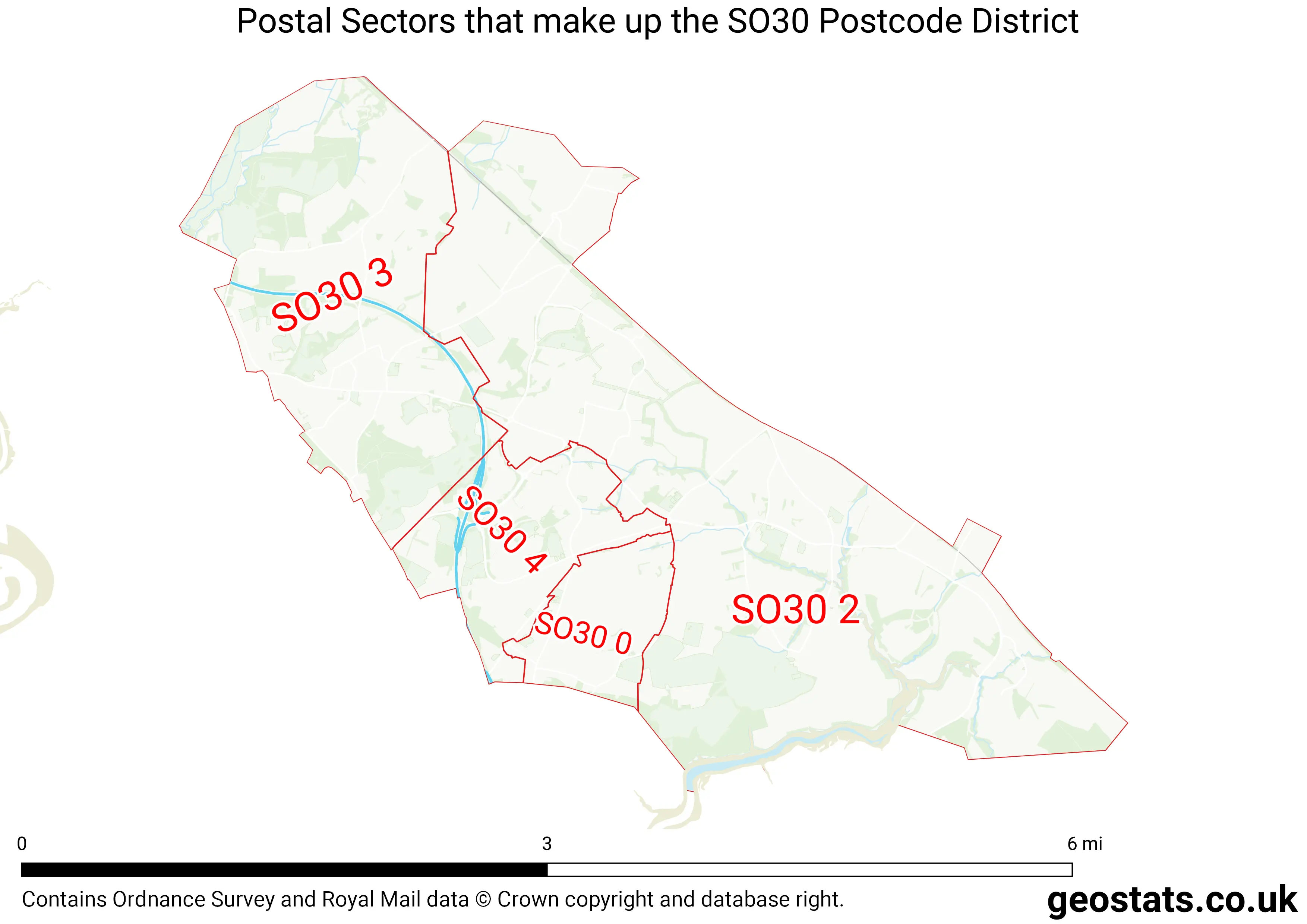 Map of the SO30  District