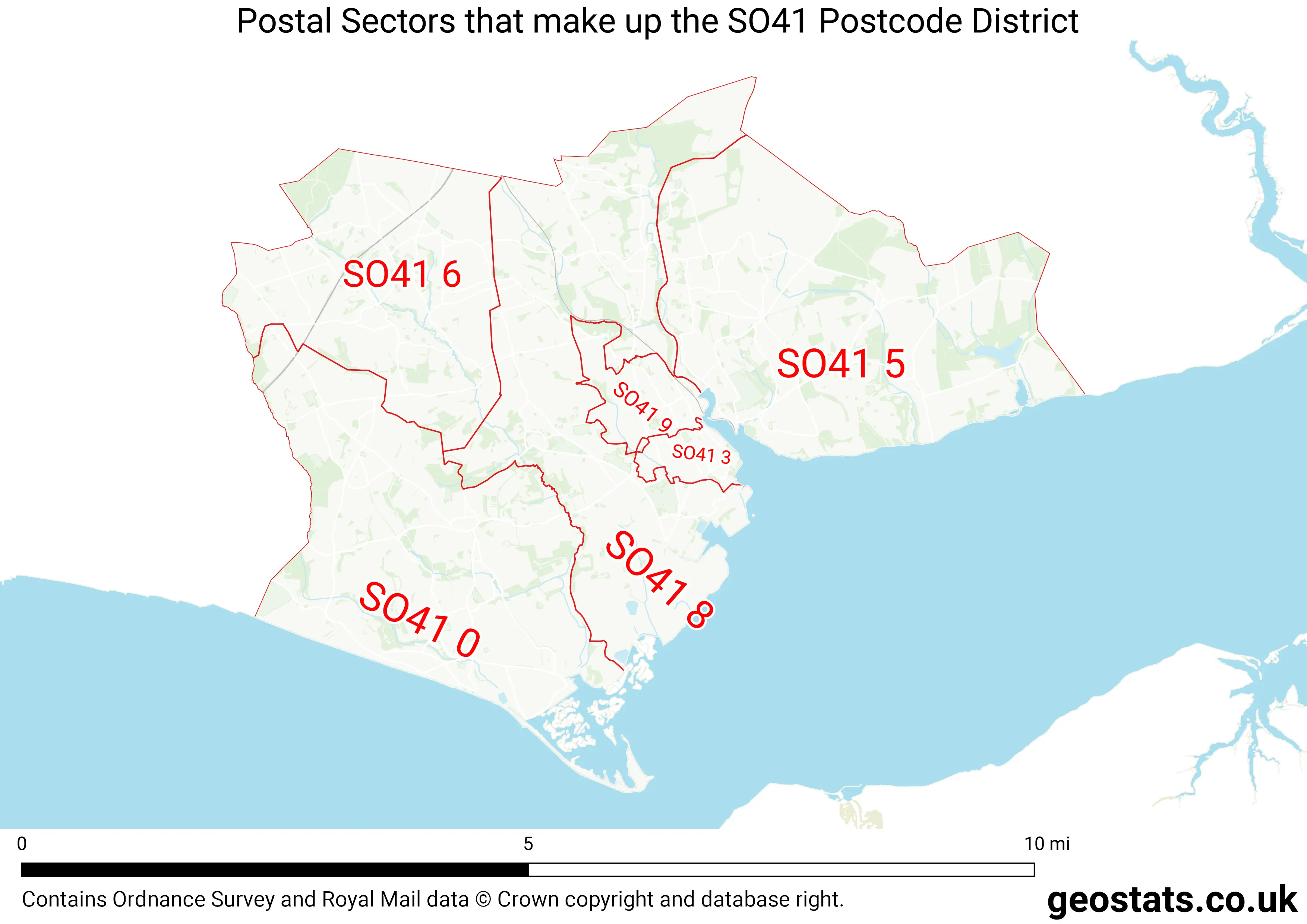 Map of the SO41  District