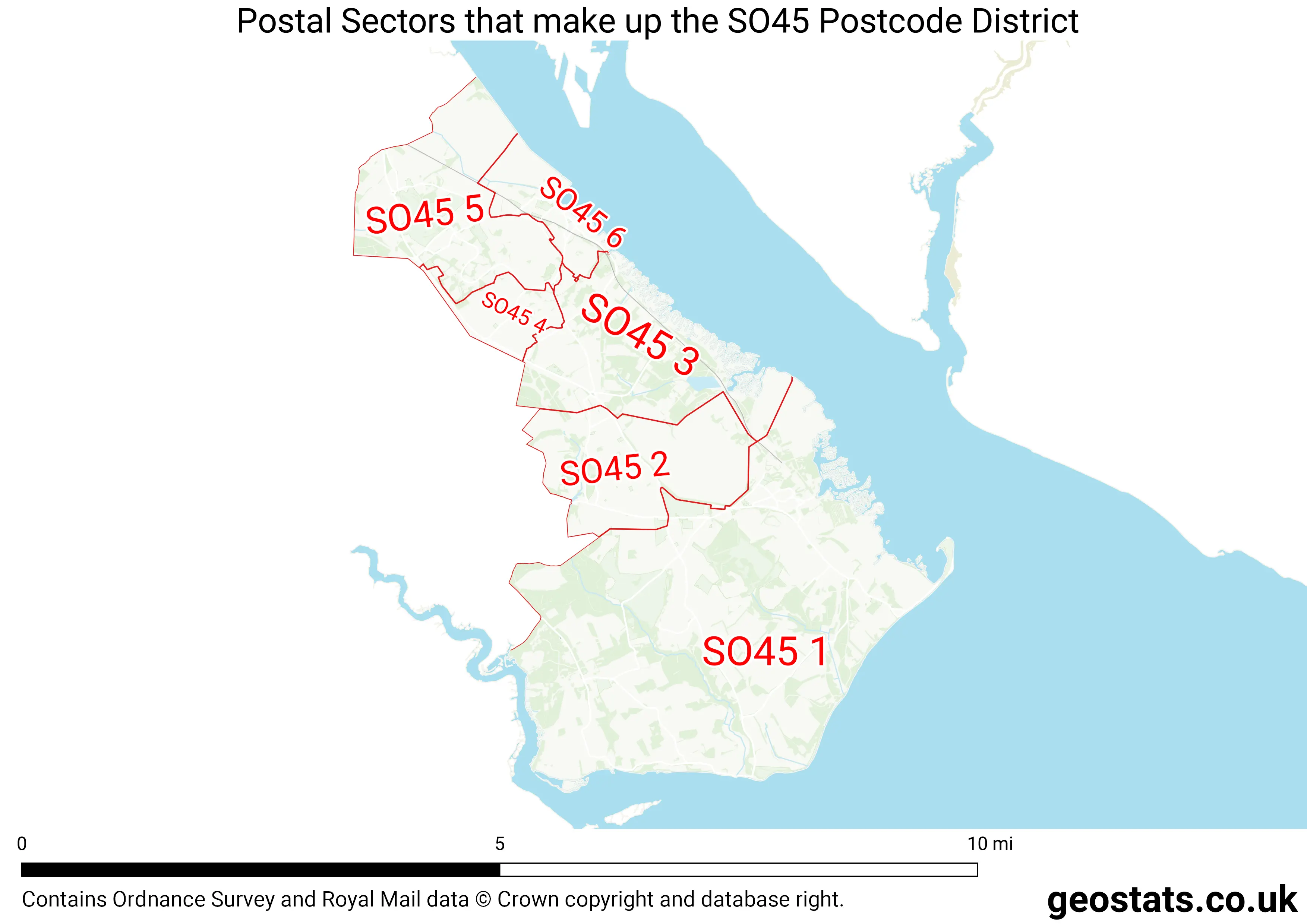 Map of the SO45  District