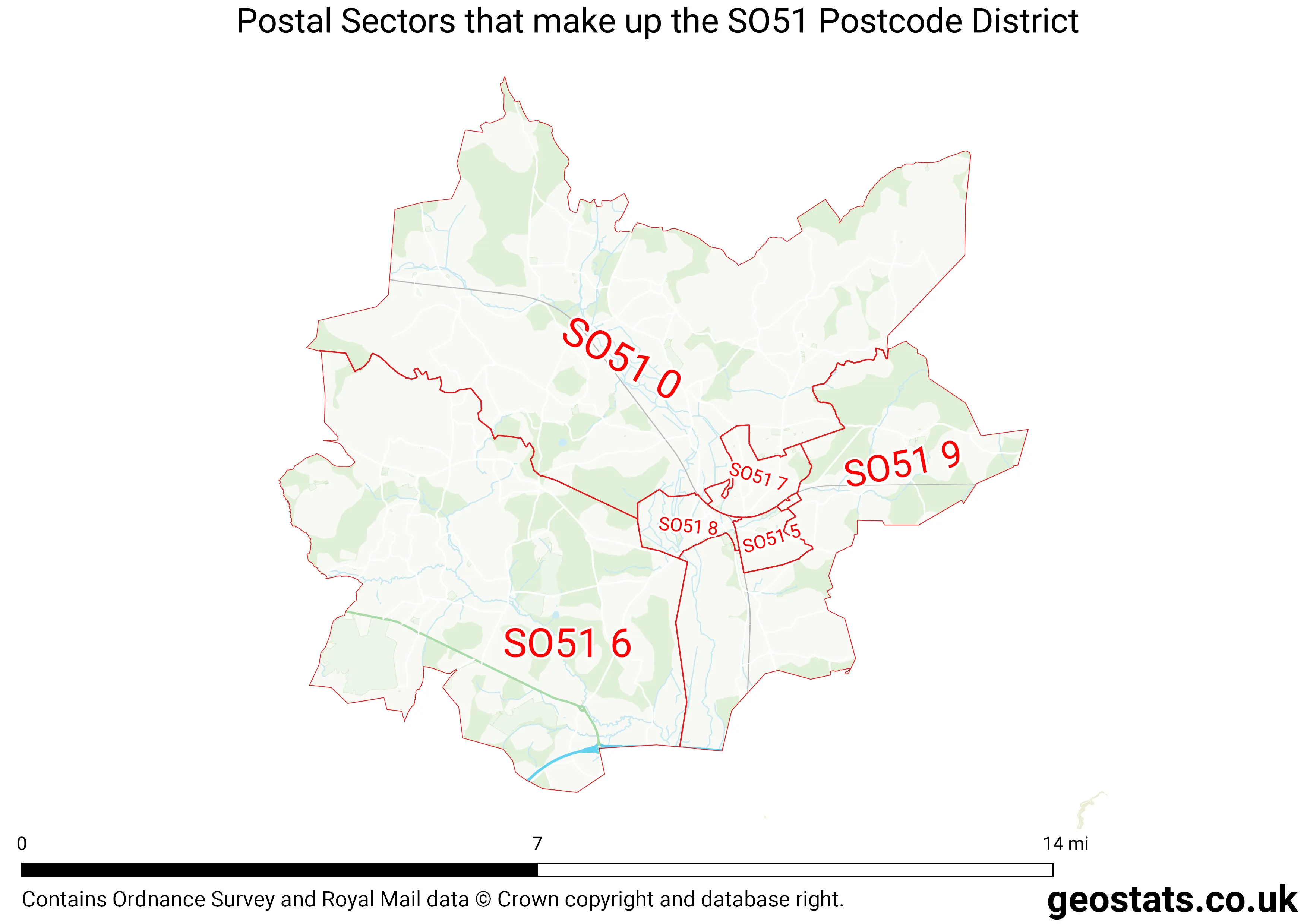 Map of the SO51  District