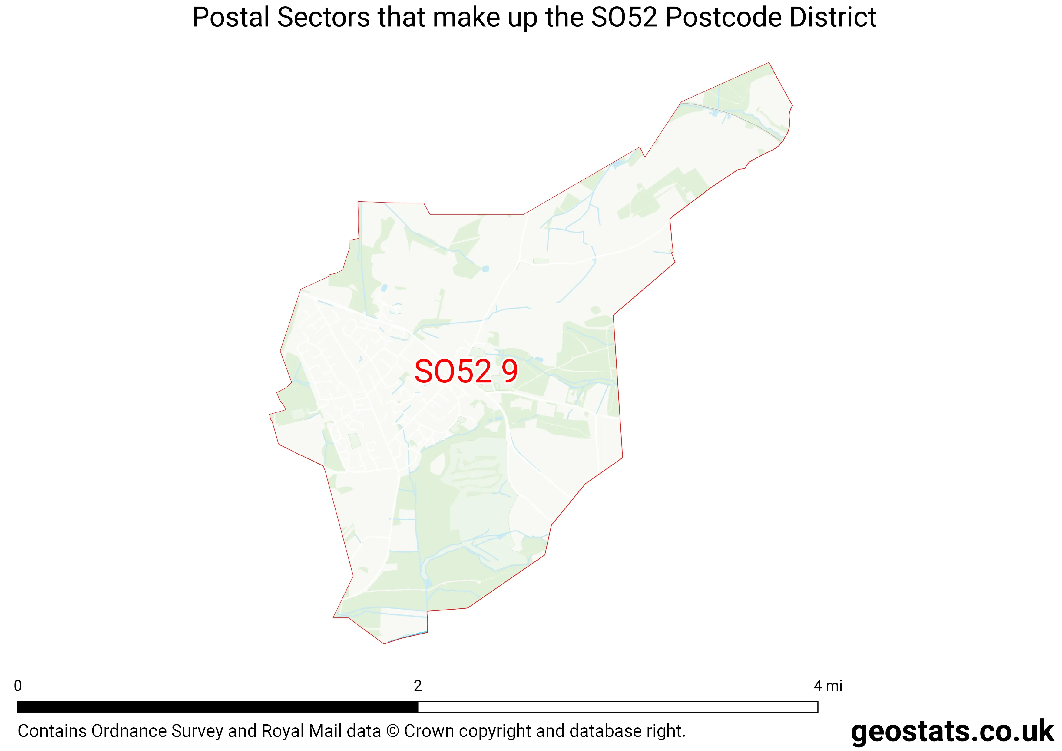 Map of the SO52  District