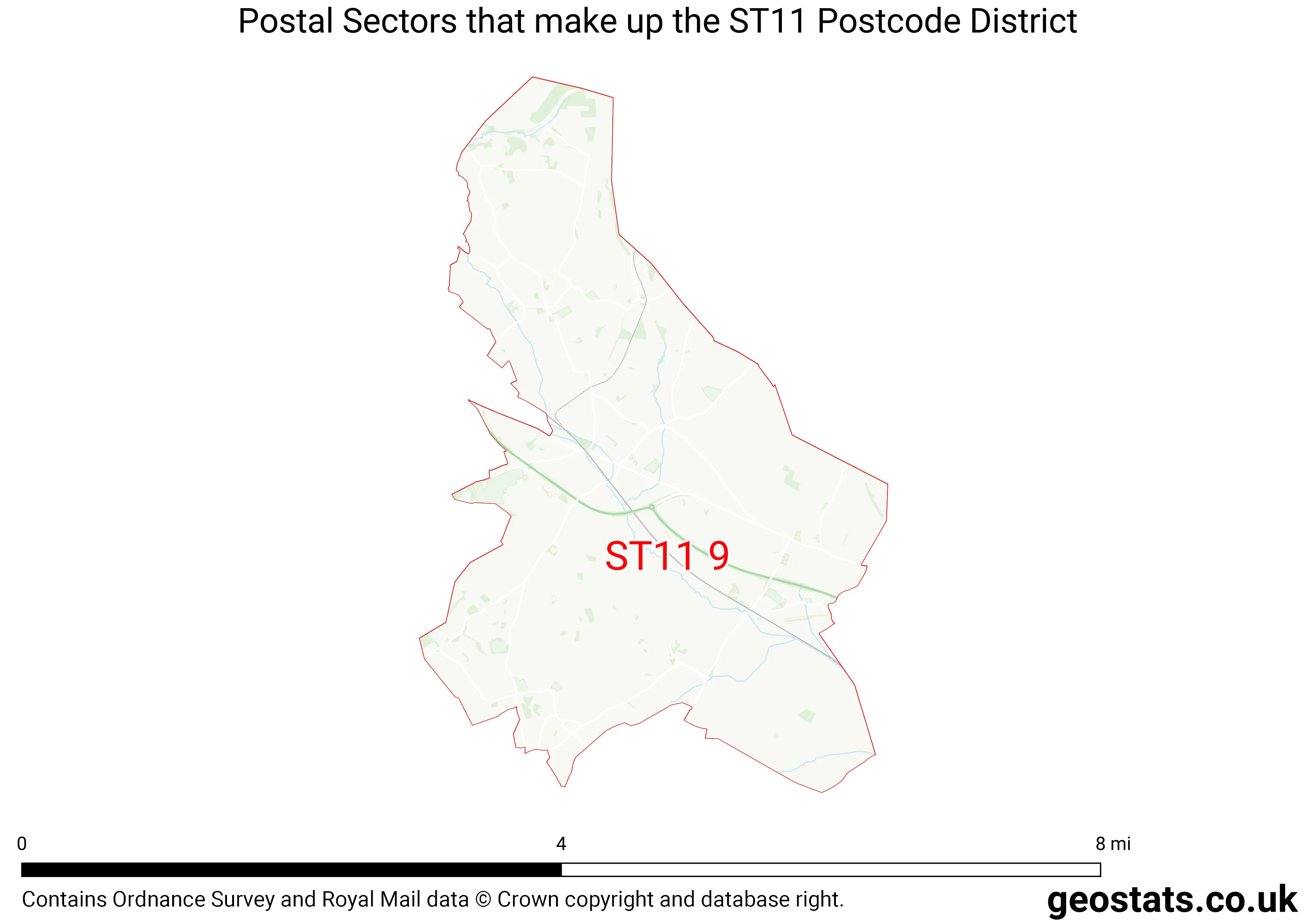 Map of the ST11  District