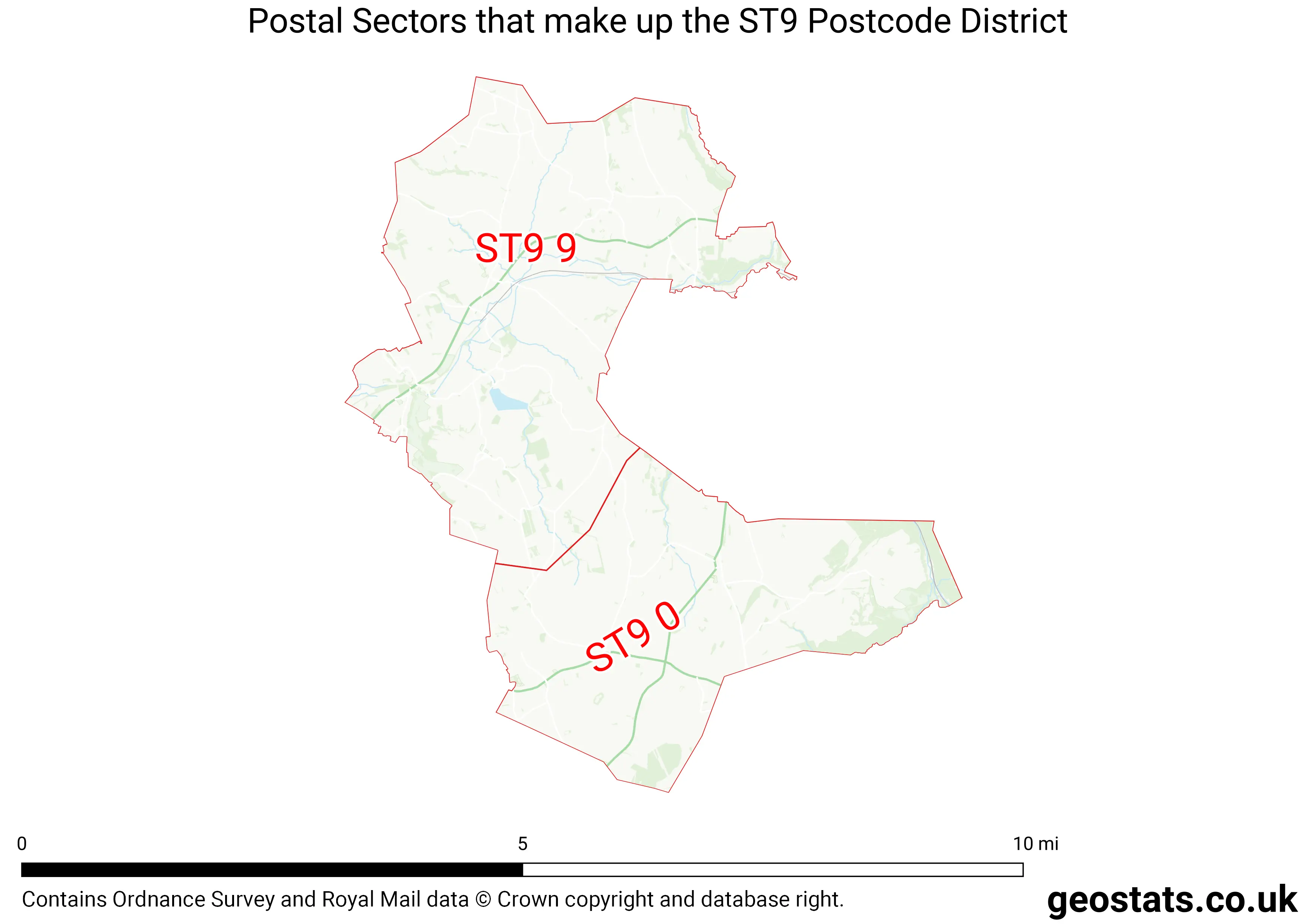 Map of the ST9  District
