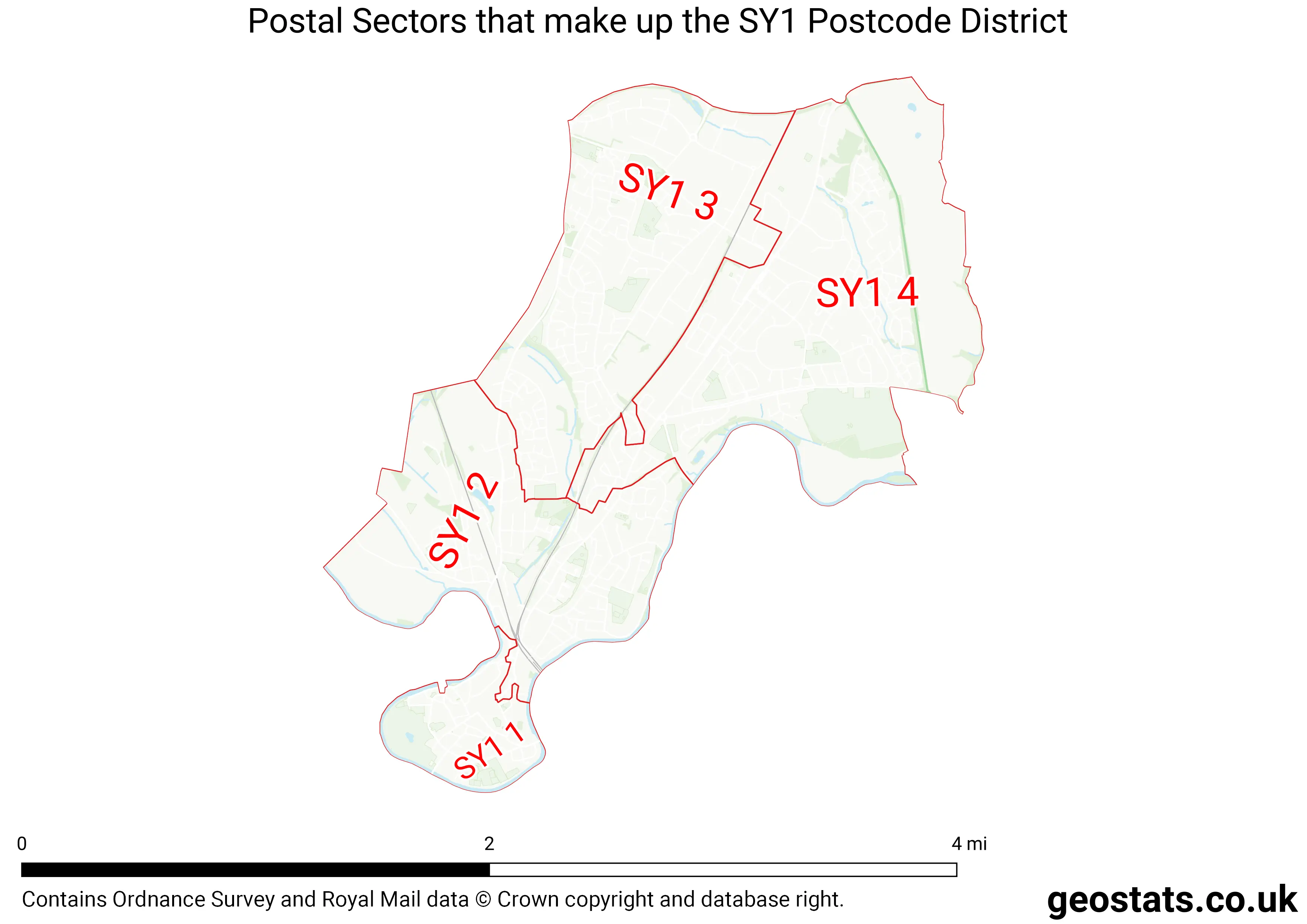Map of the SY1  District