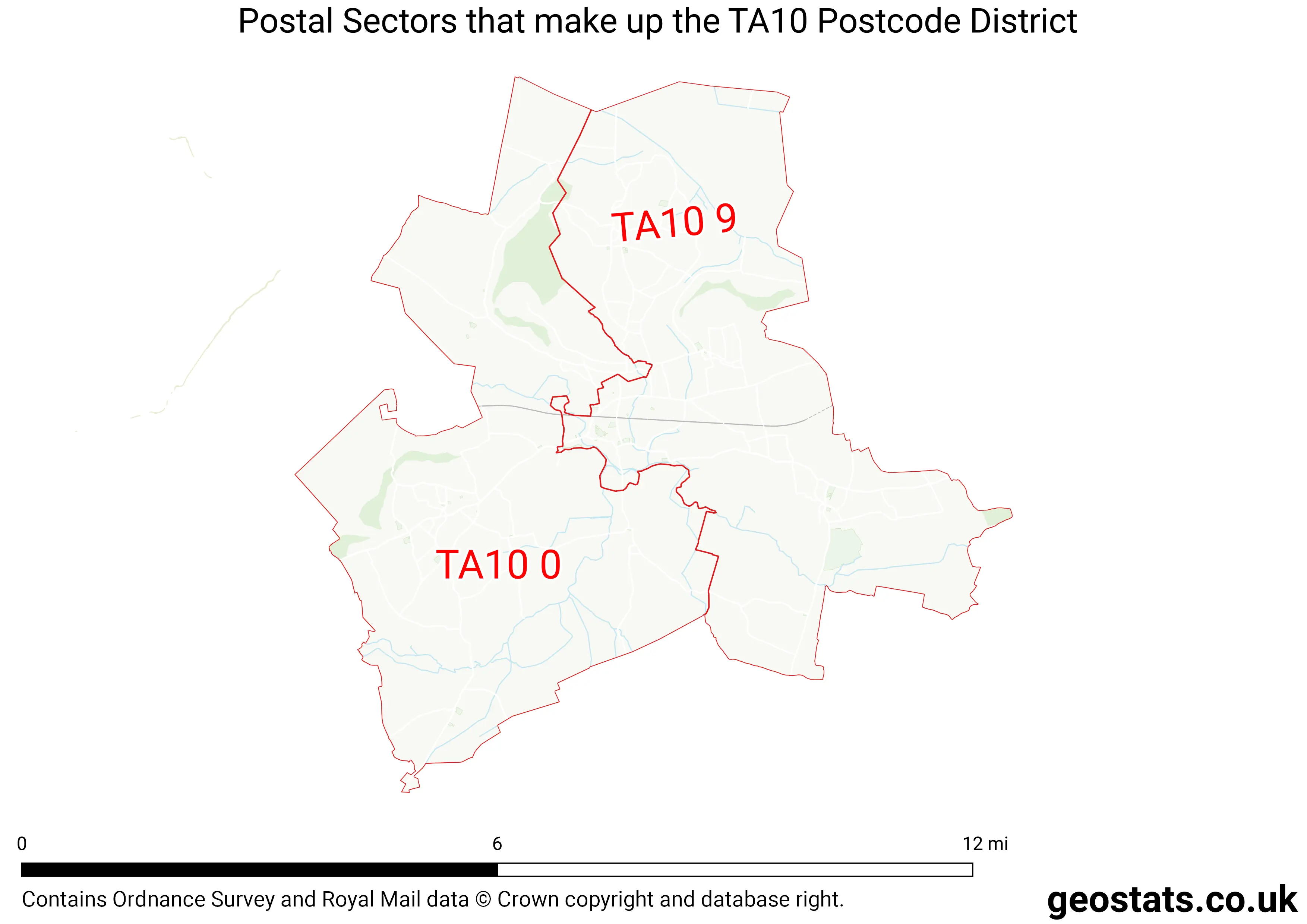 Map of the TA10  District