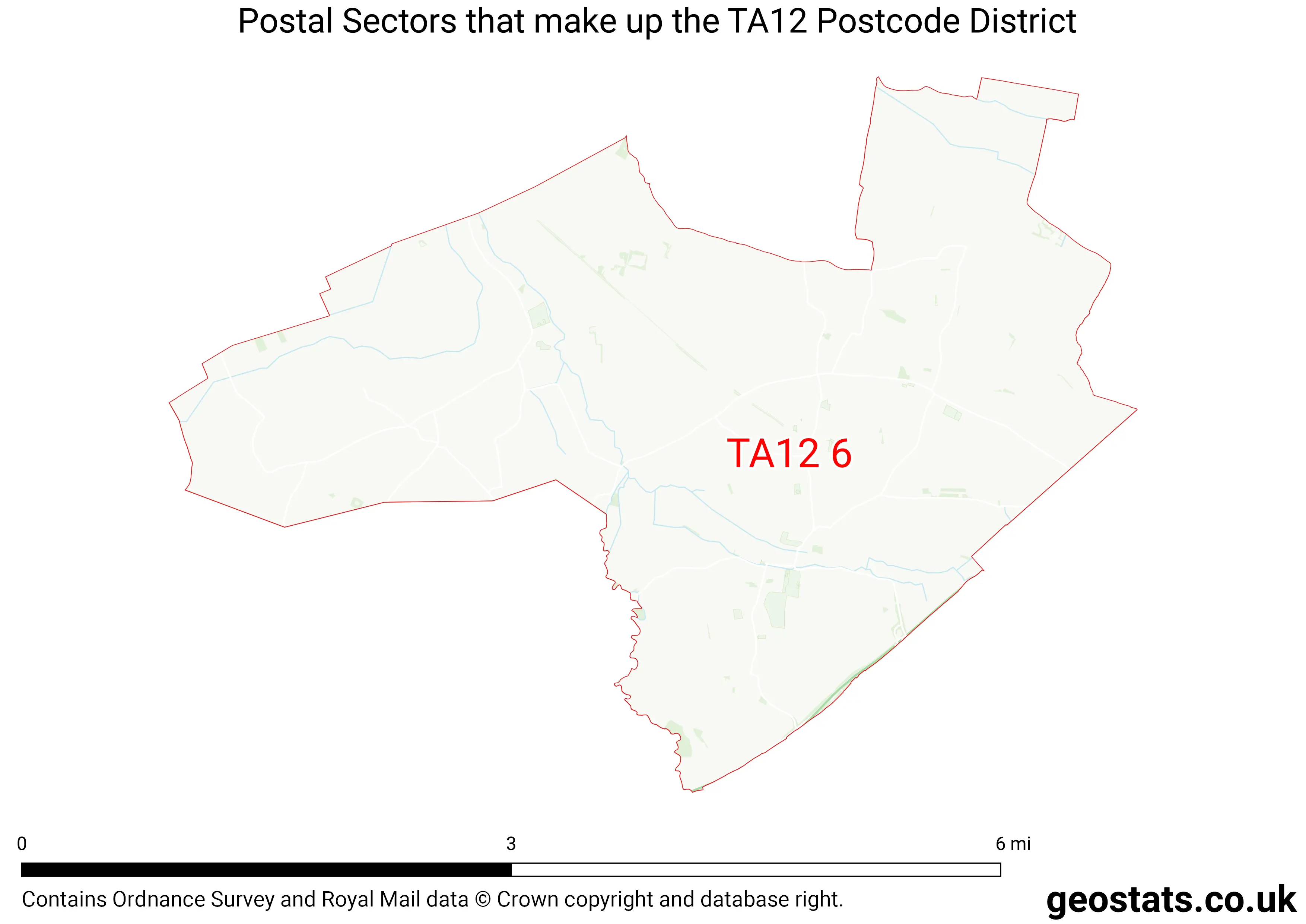 Map of the TA12  District