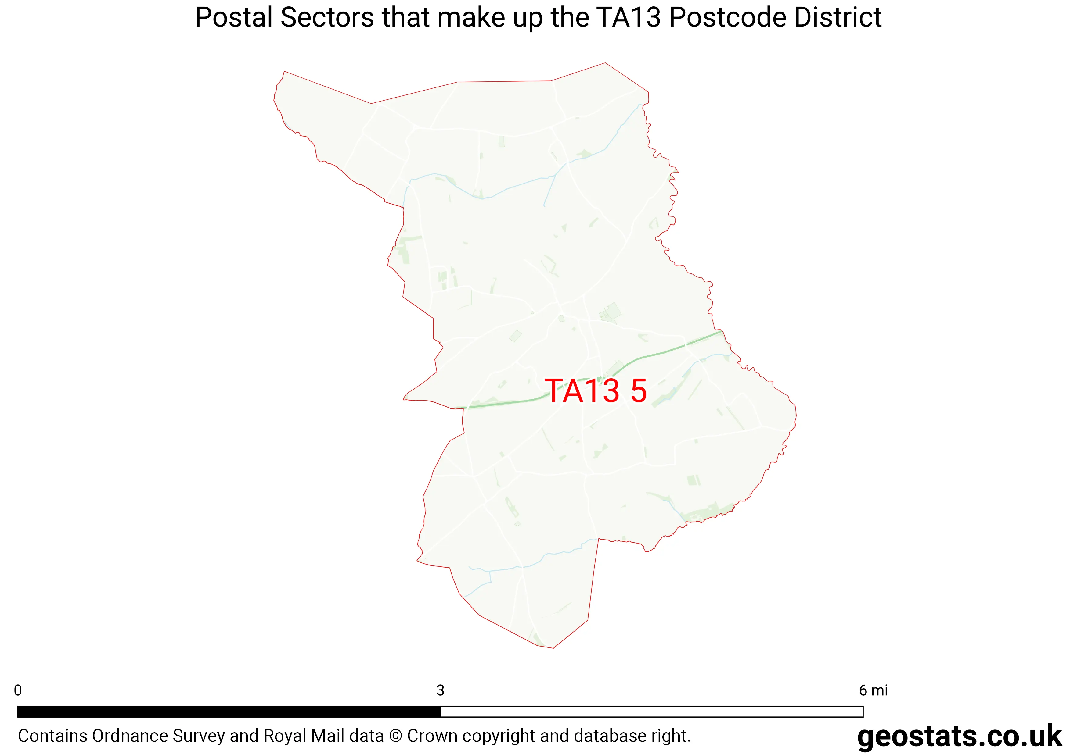 Map of the TA13  District