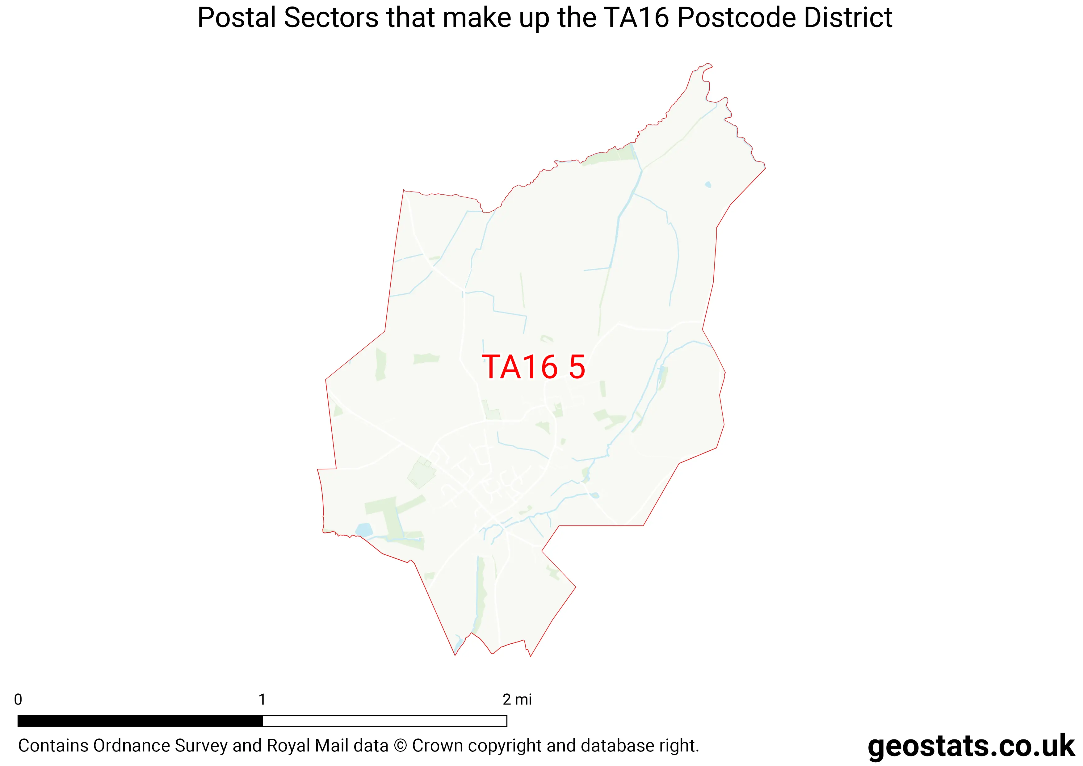Map of the TA16  District