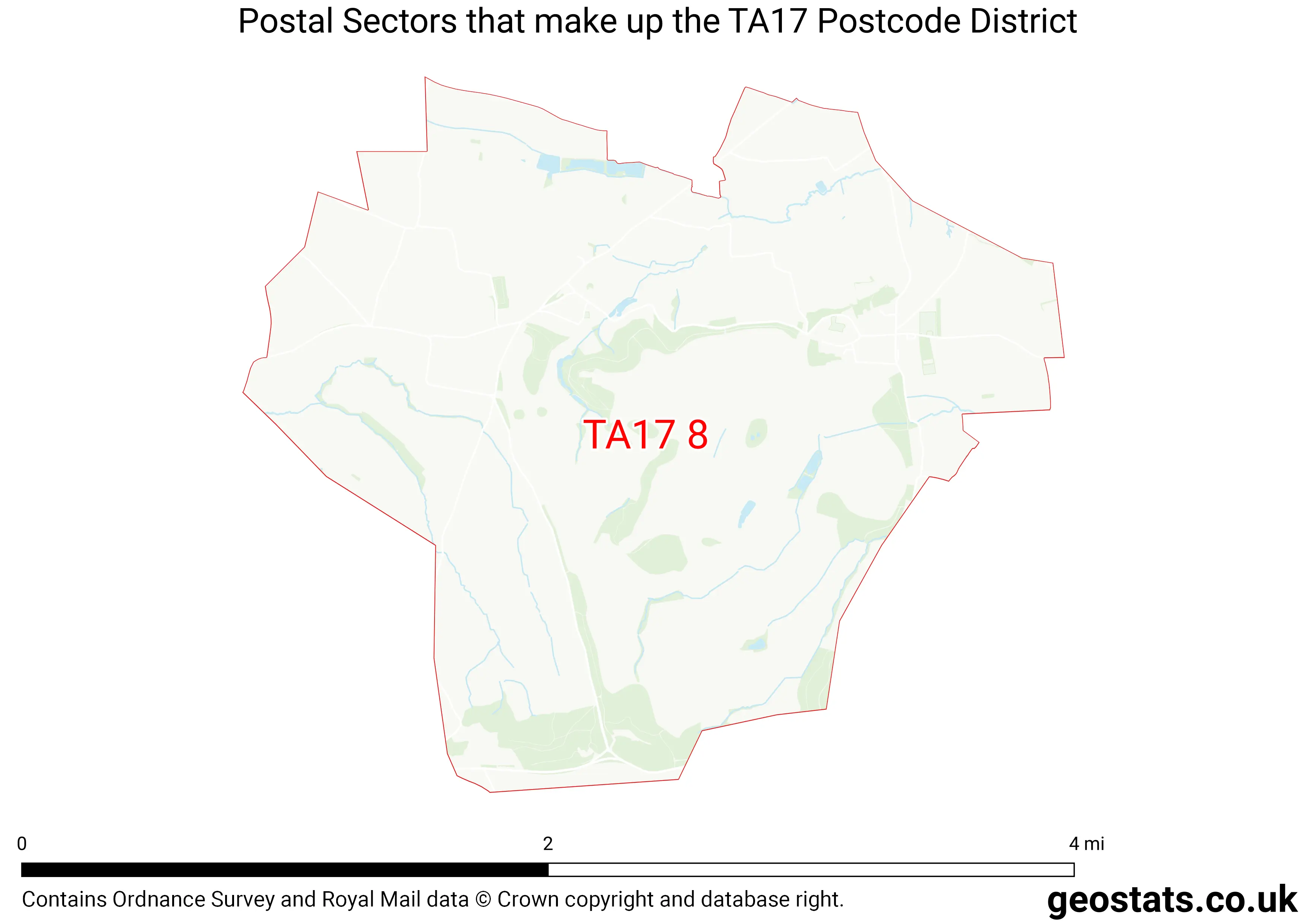 Map of the TA17  District