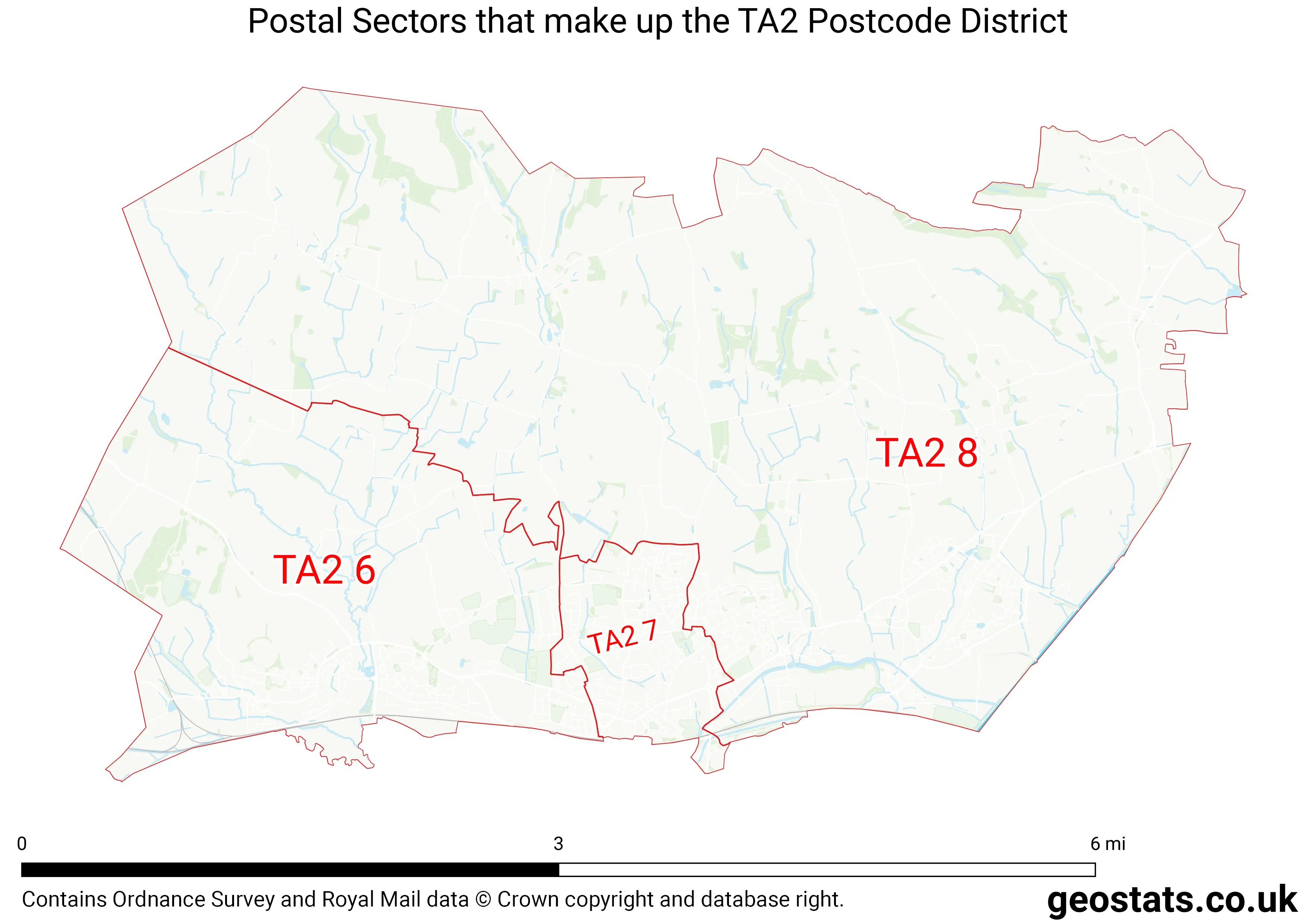 Map of the TA2  District