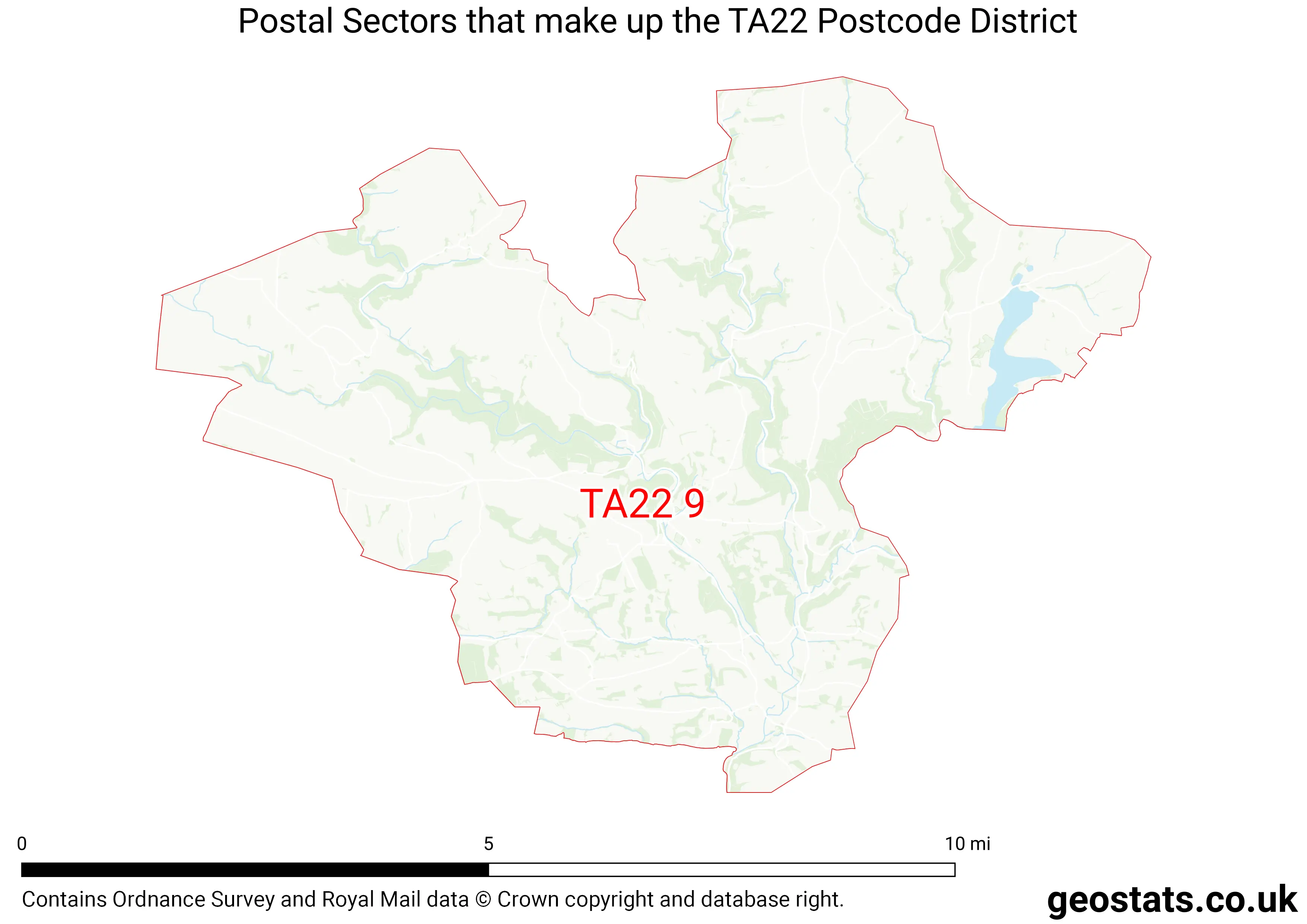 Map of the TA22  District