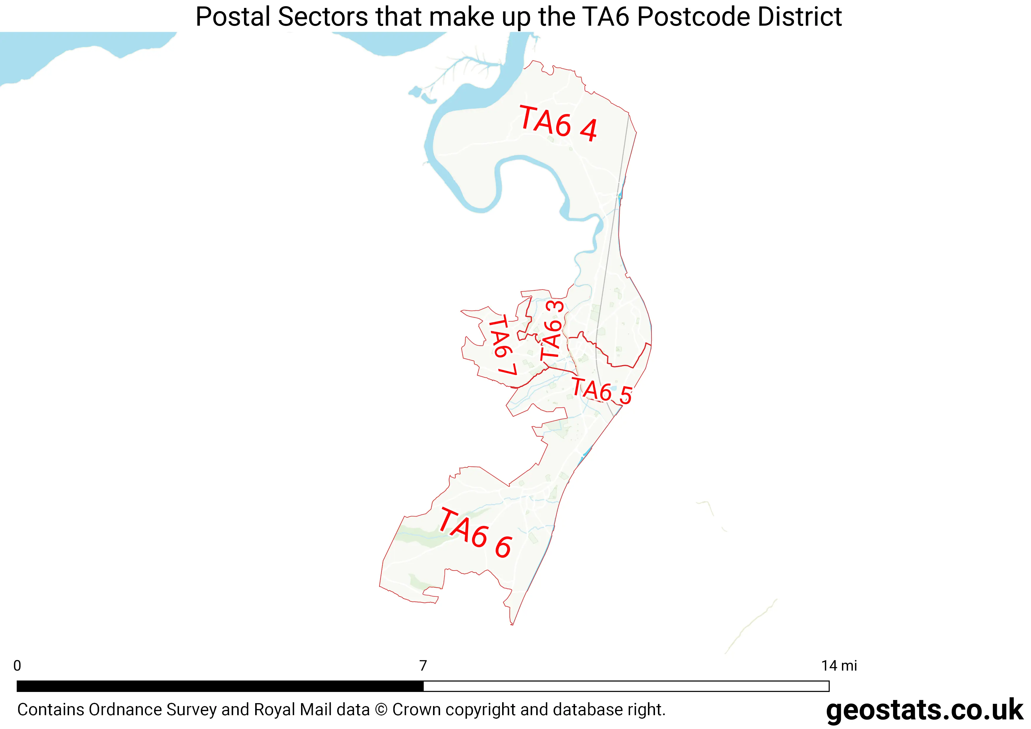 Map of the TA6  District