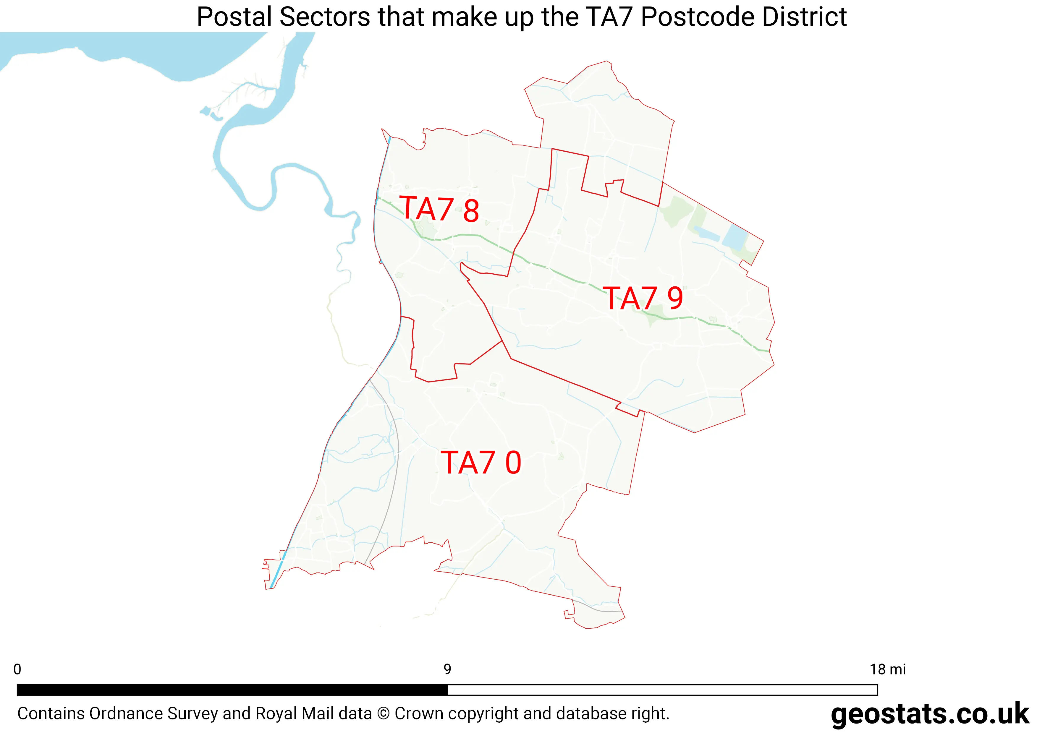 Map of the TA7  District