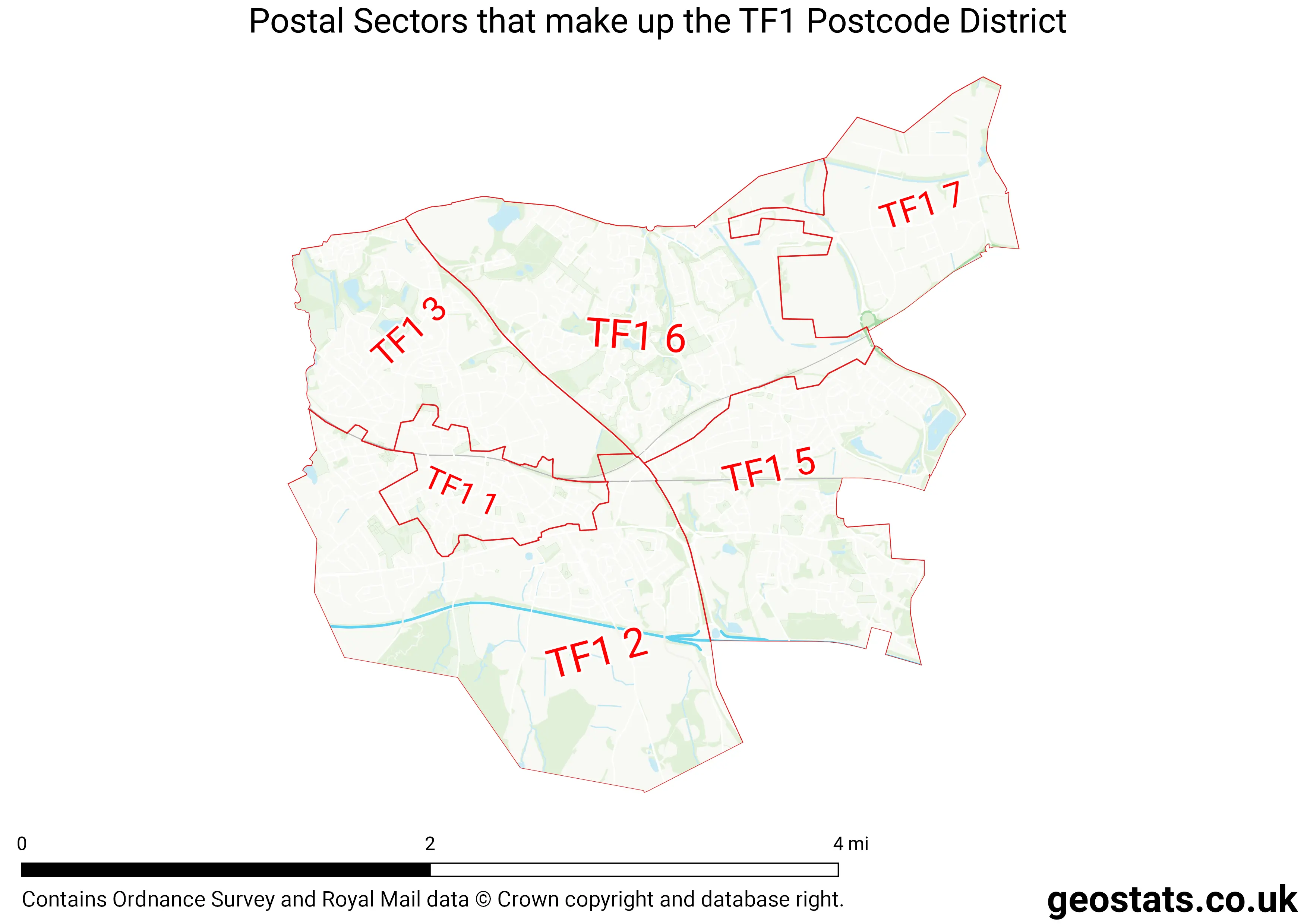 Map of the TF1  District