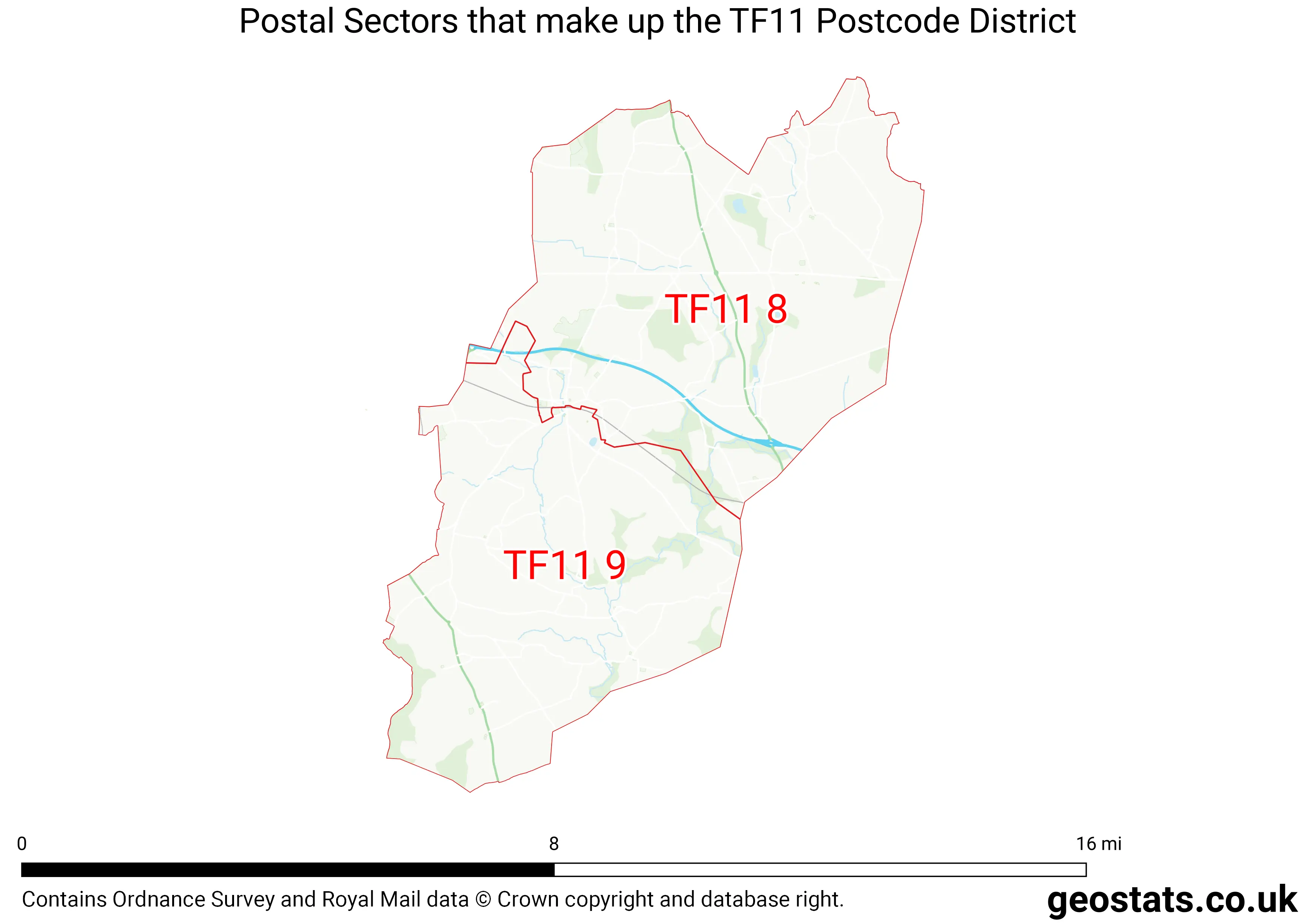 Map of the TF11  District