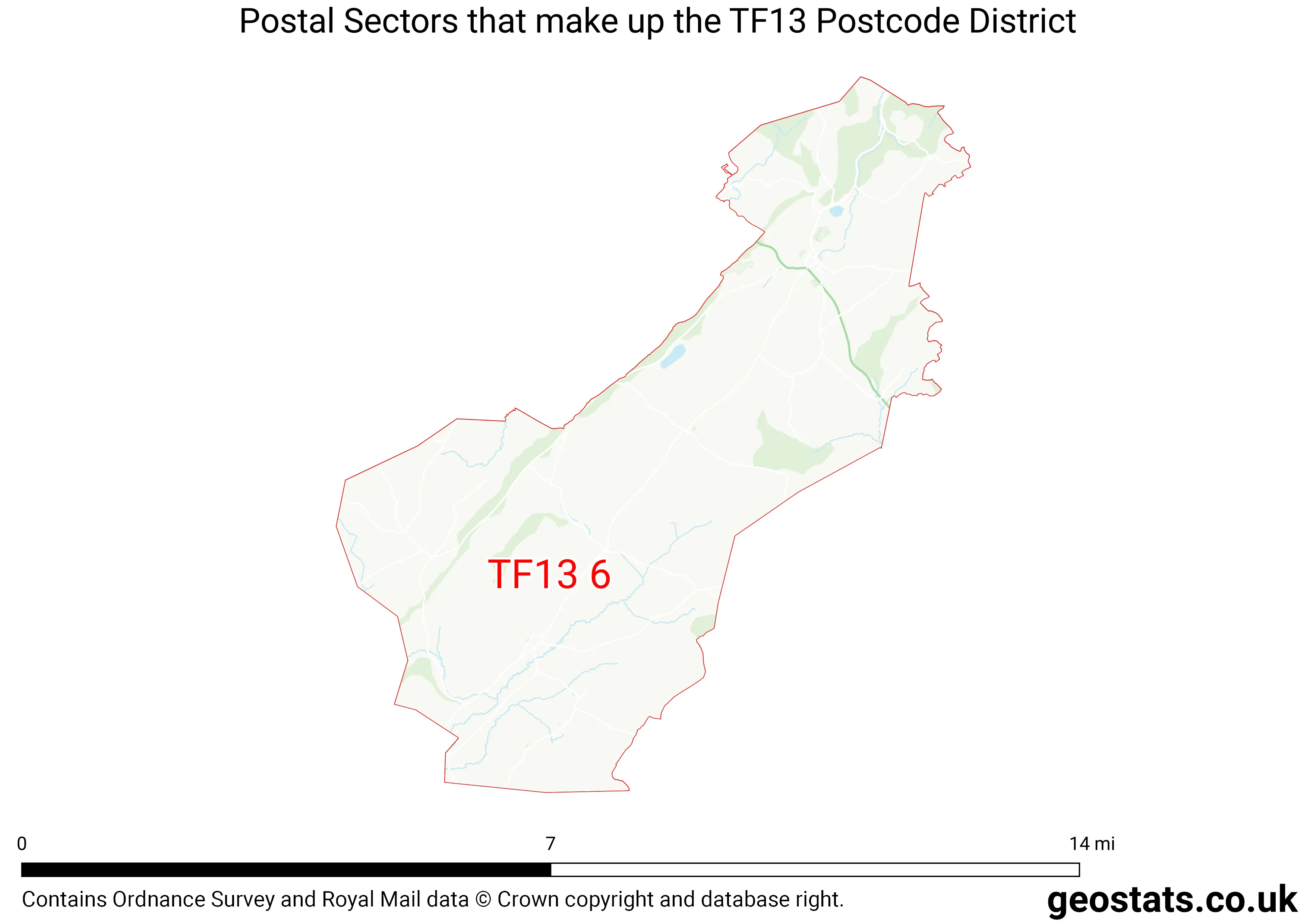 Map of the TF13  District