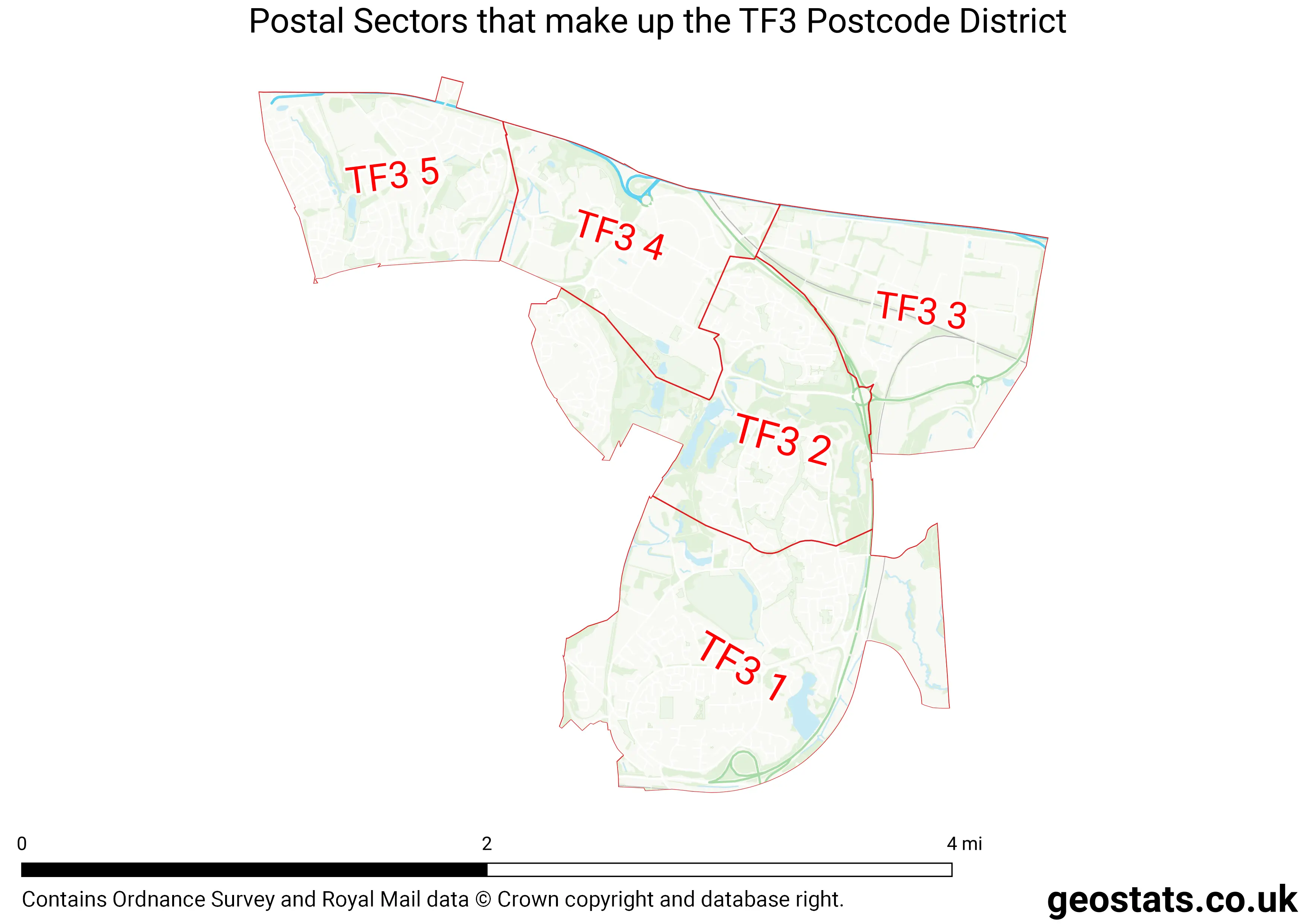 Map of the TF3  District