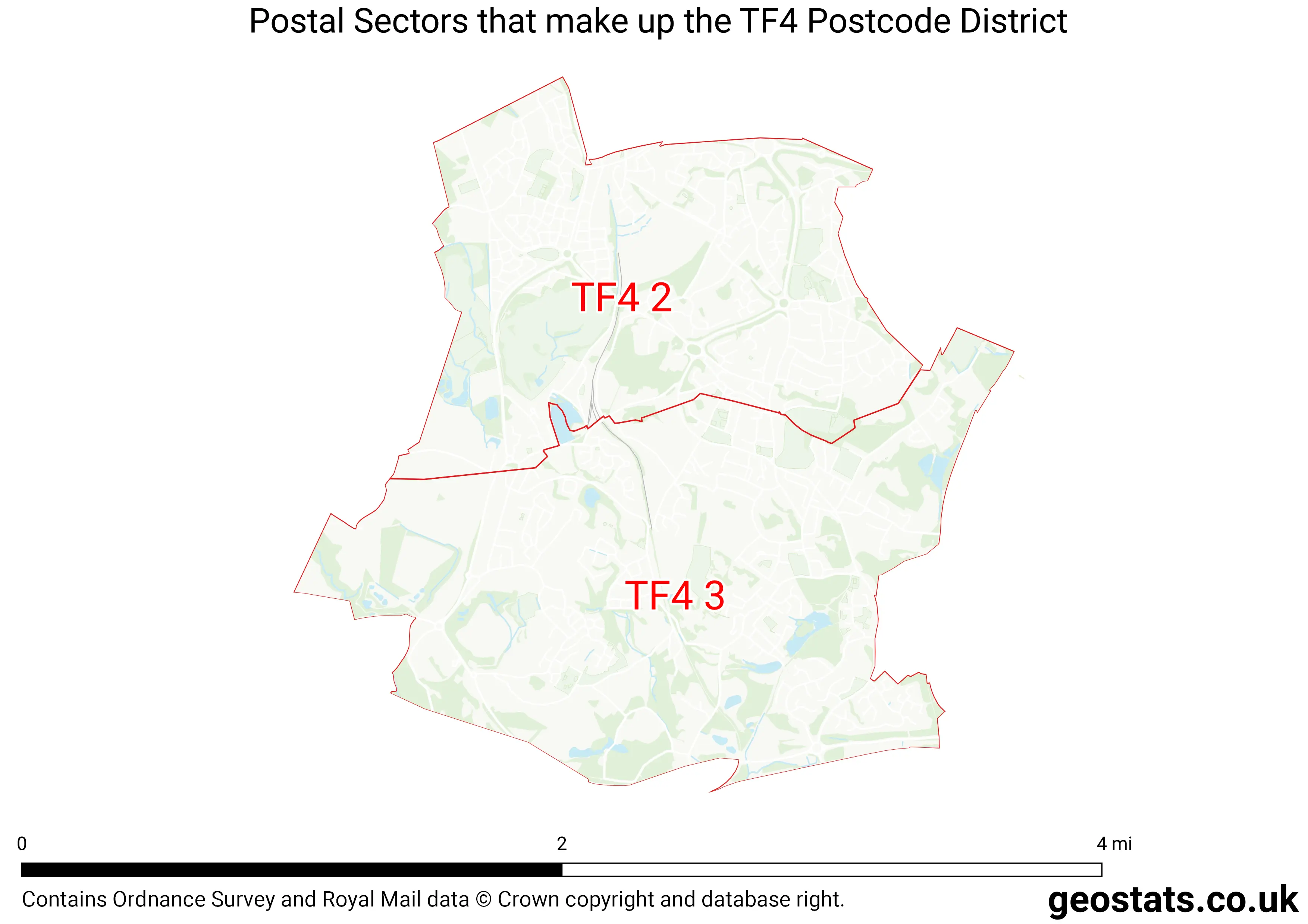 Map of the TF4  District