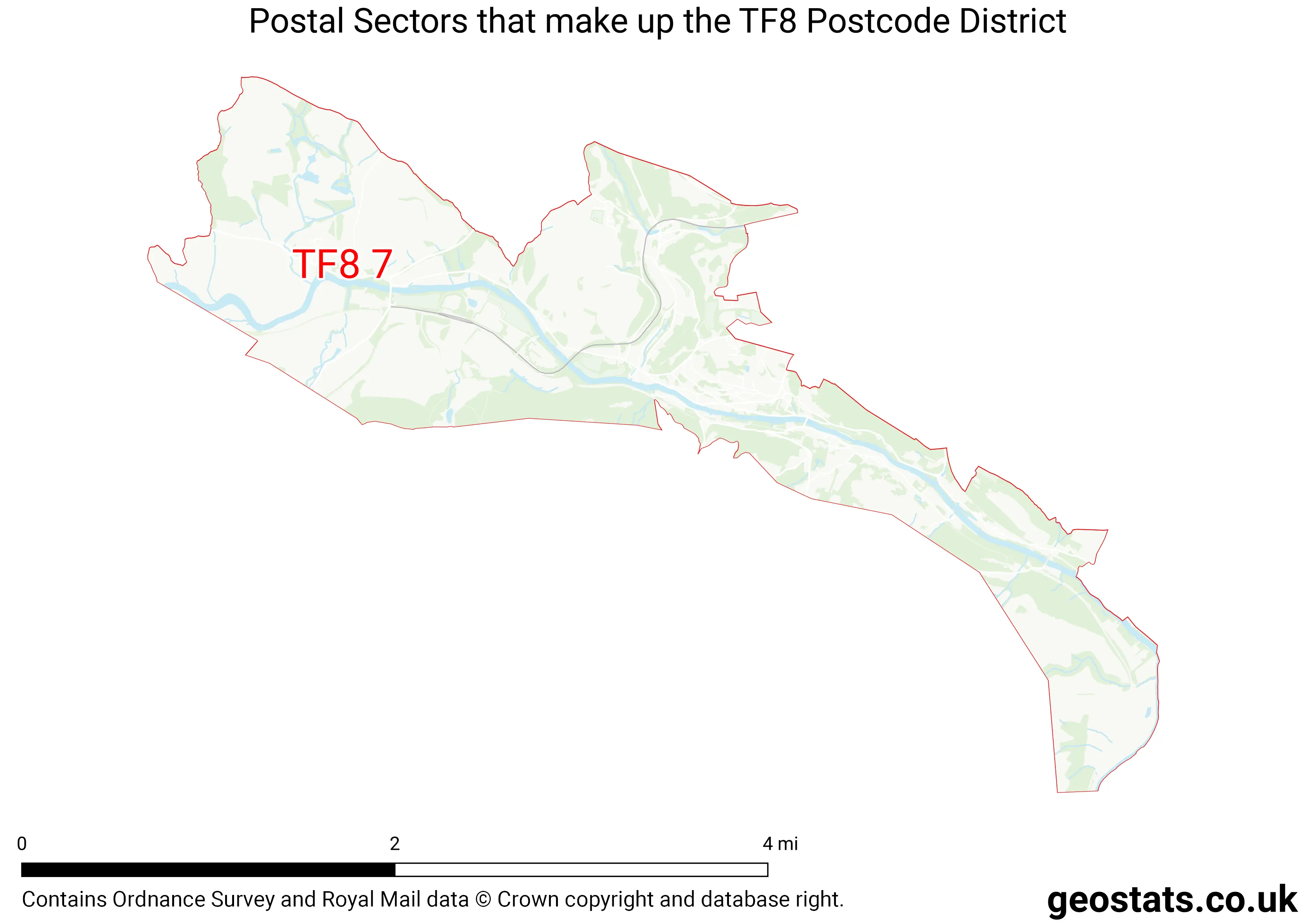 Map of the TF8  District
