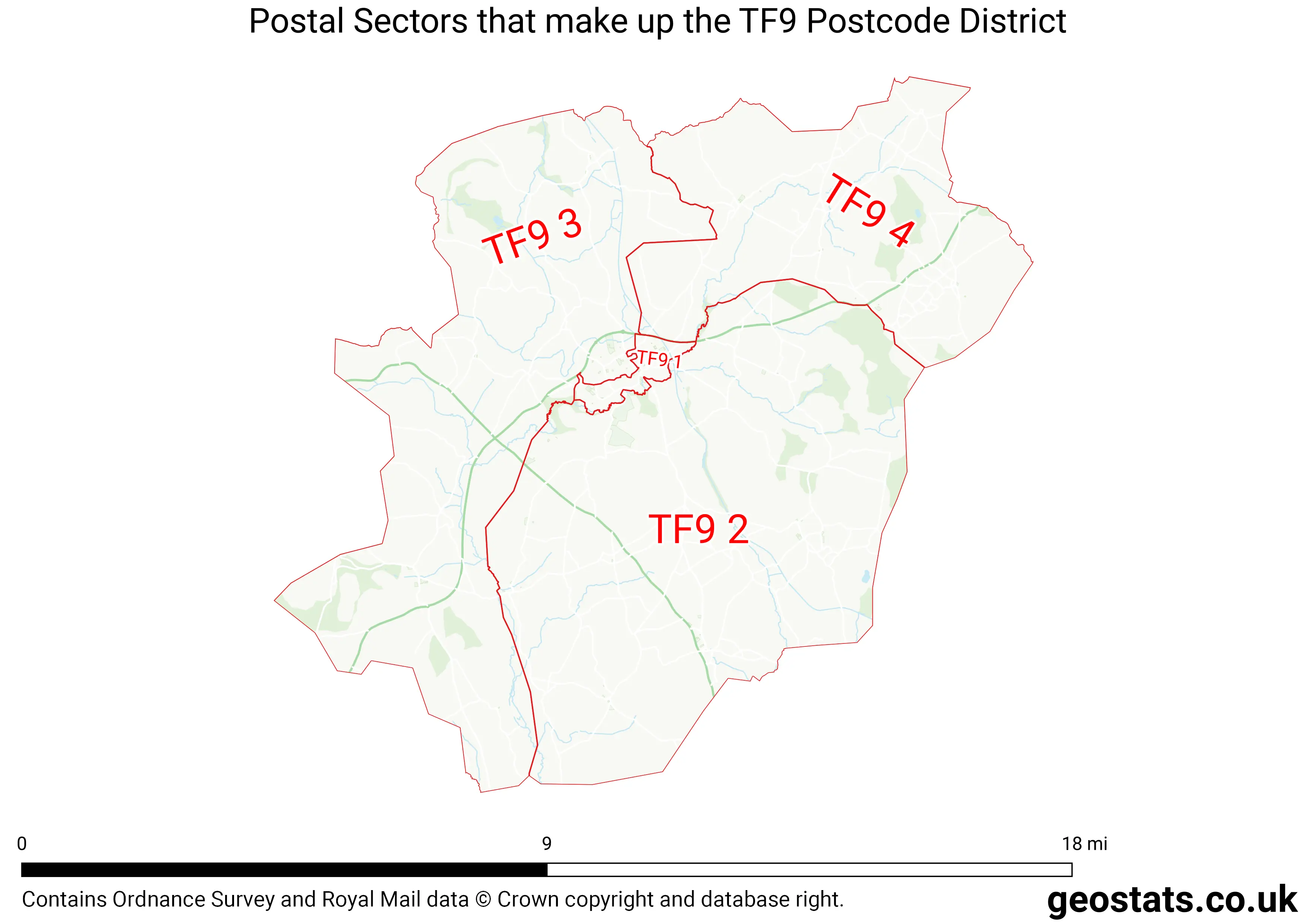Map of the TF9  District