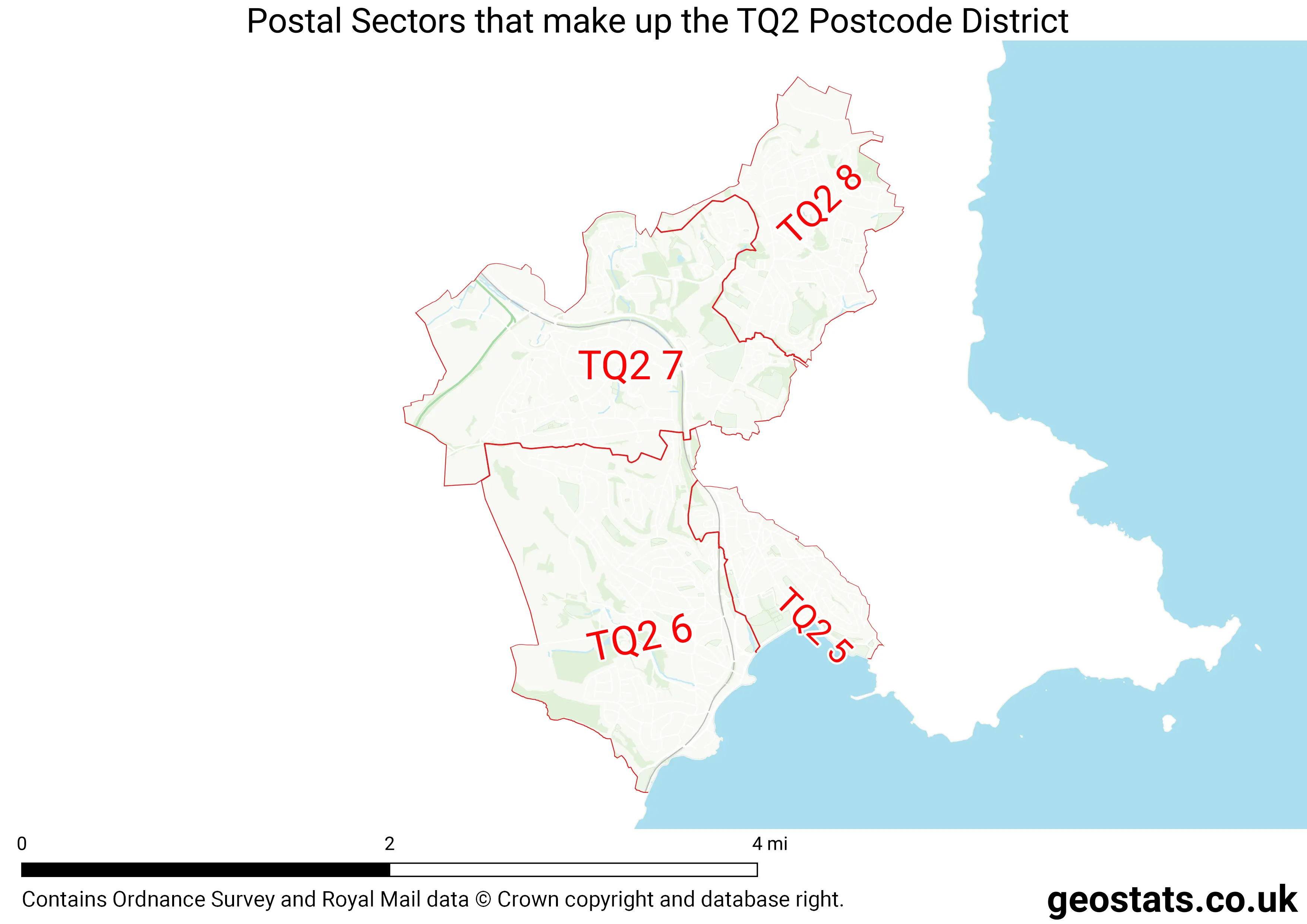 Map of the TQ2  District
