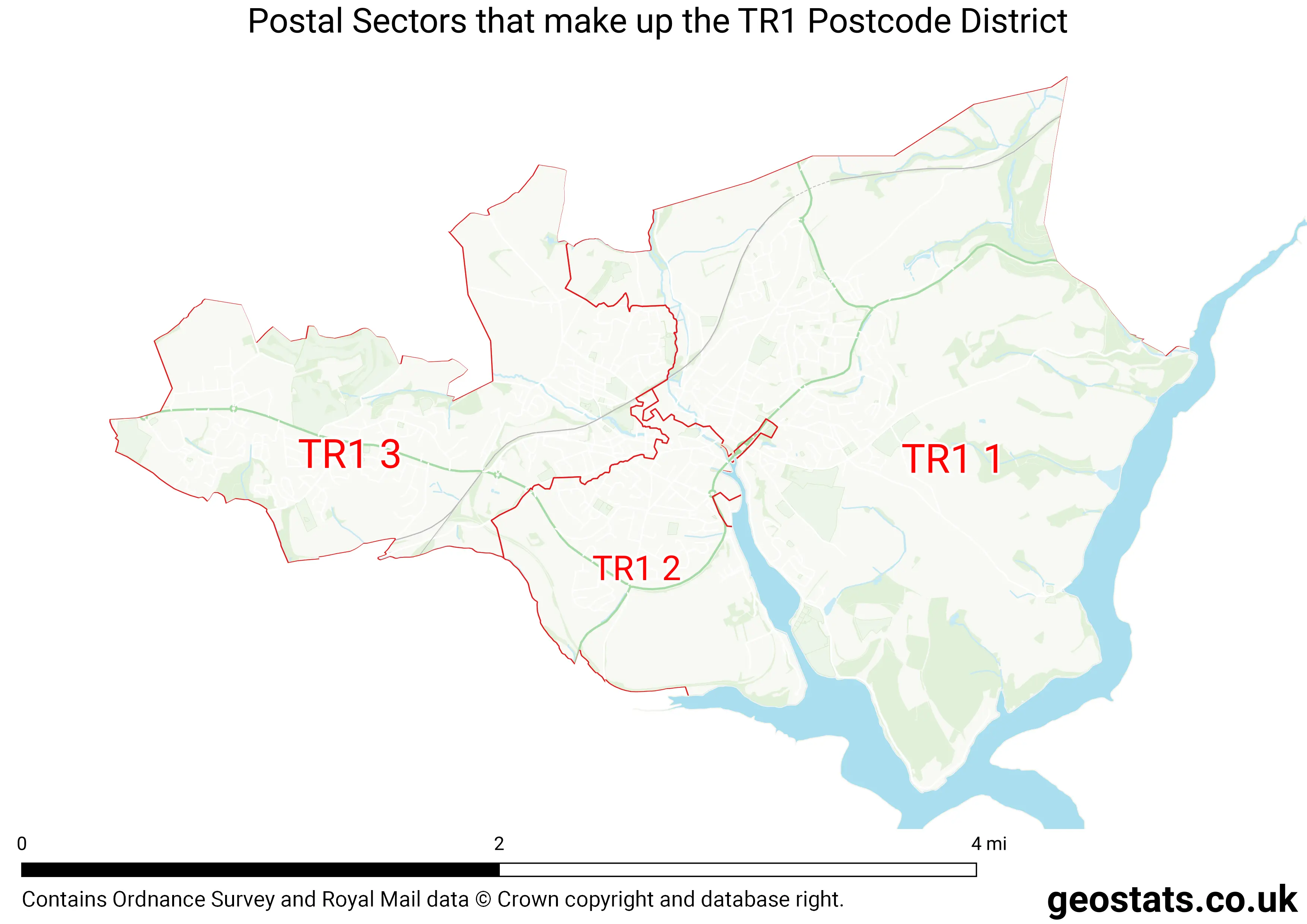 Map of the TR1  District