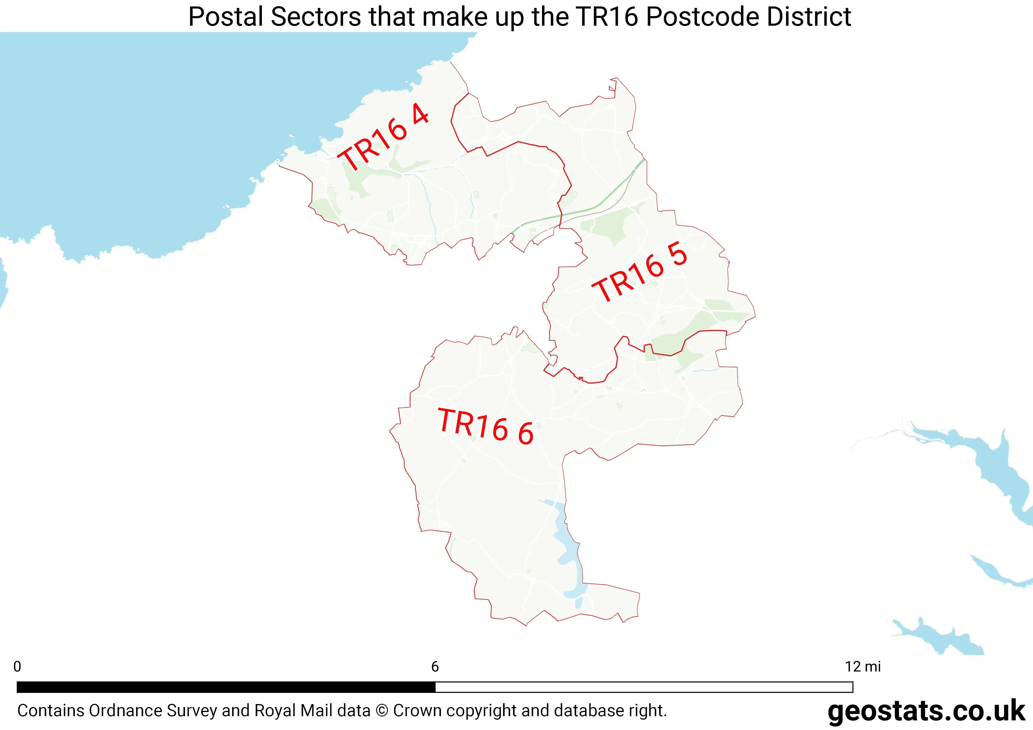Map of the TR16  District