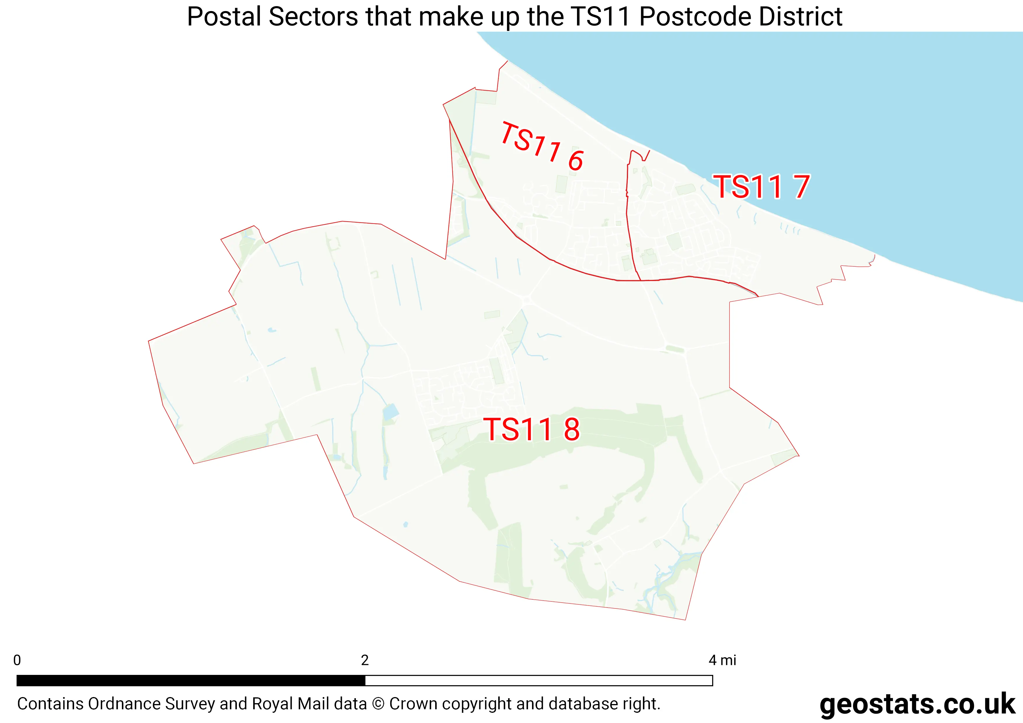 Map of the TS11  District