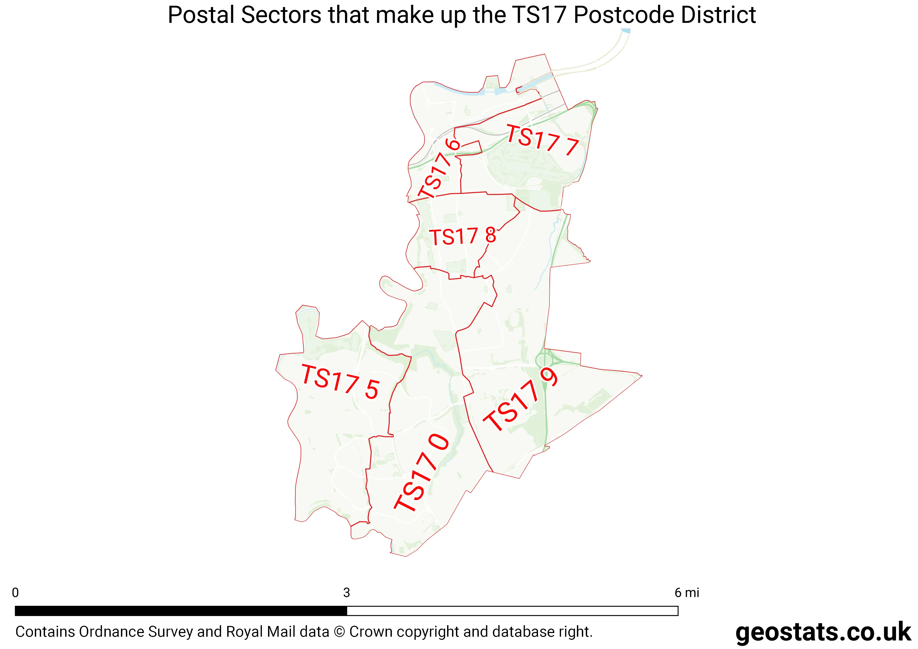 Map of the TS17  District
