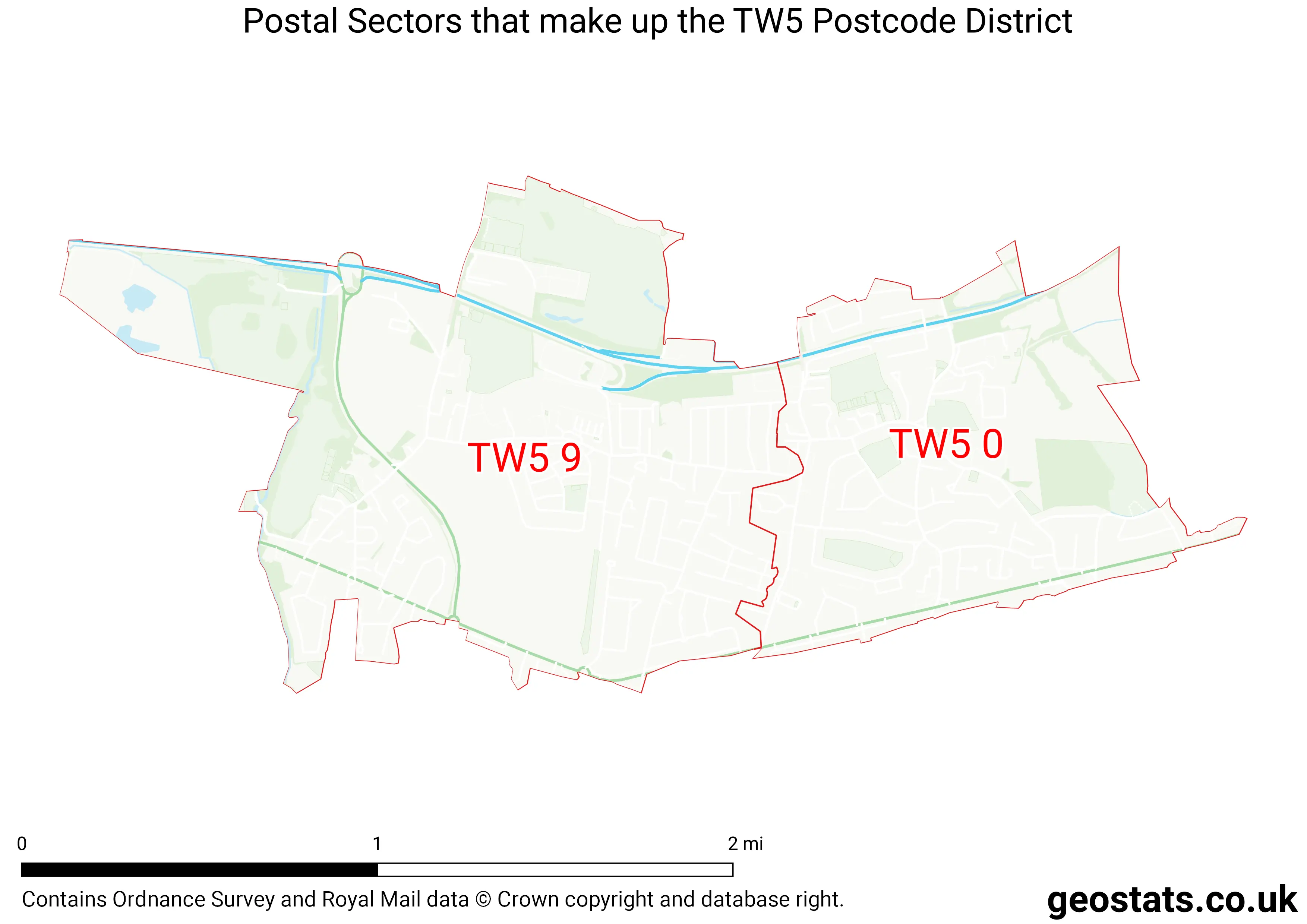 Map of the TW5  District
