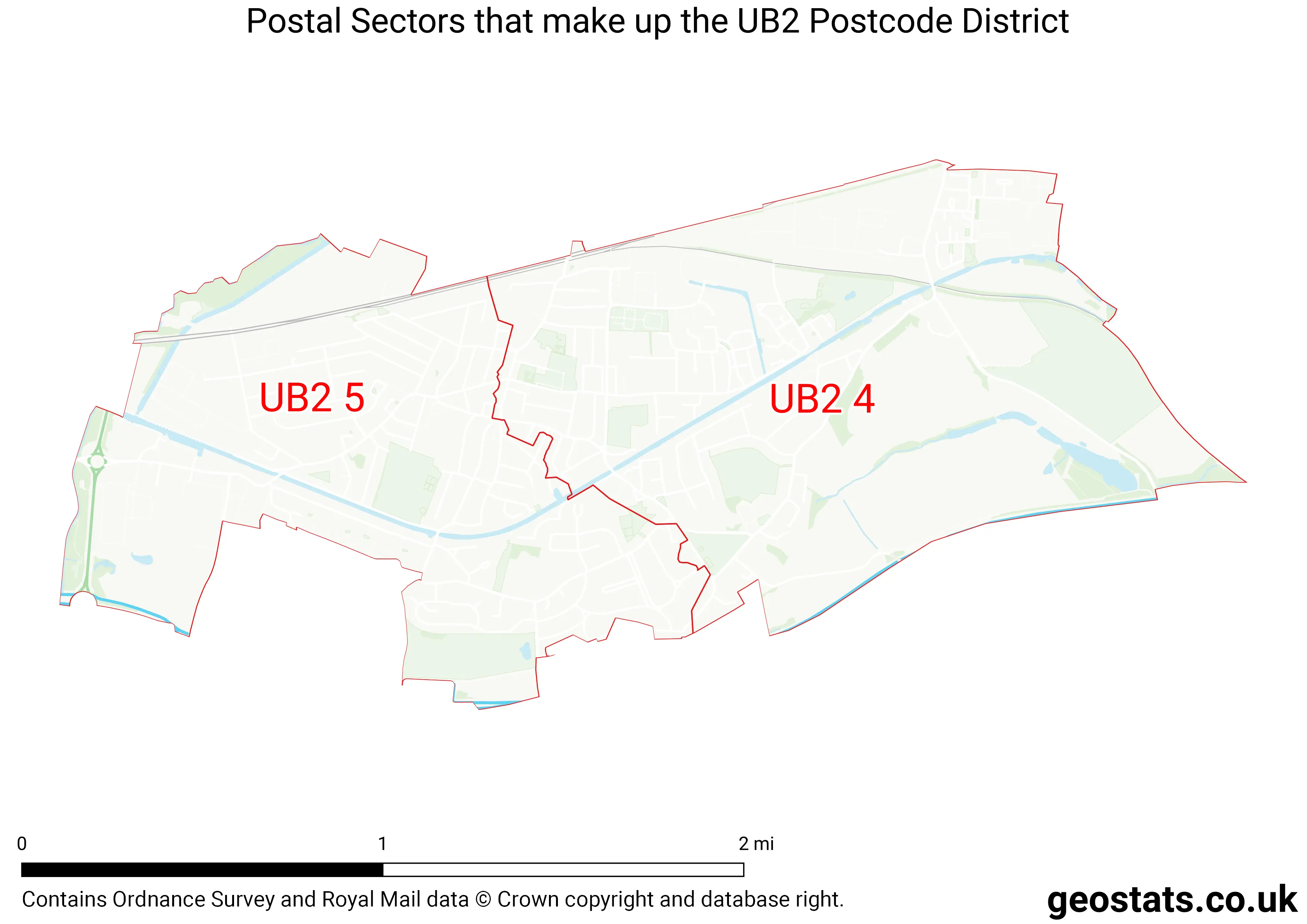 Map of the UB2  District