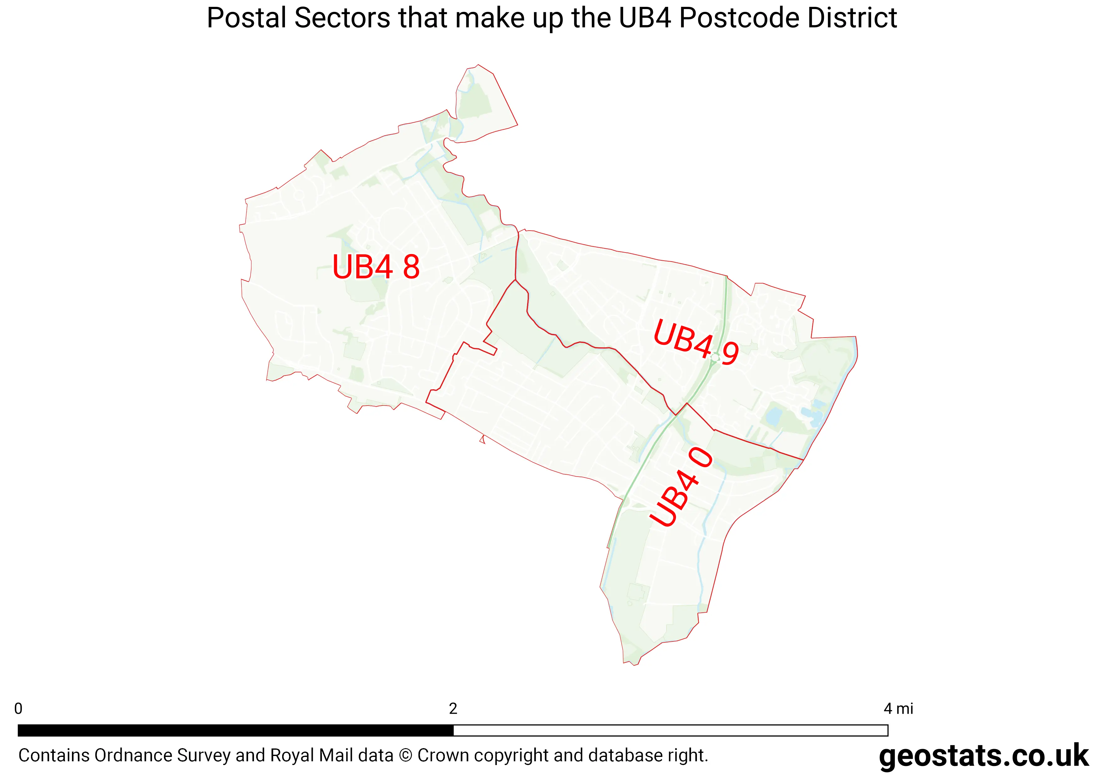 Map of the UB4  District