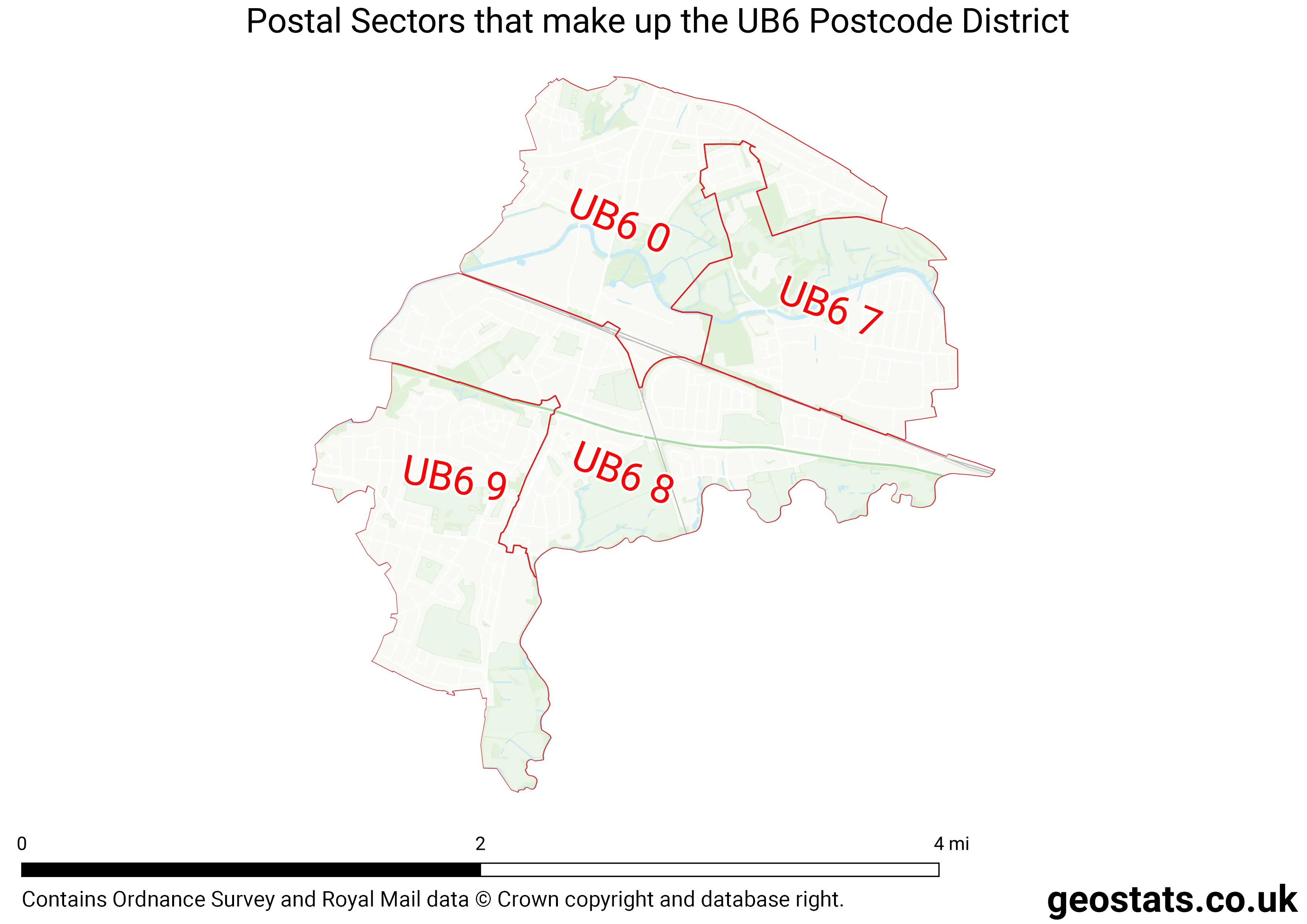 Map of the UB6  District