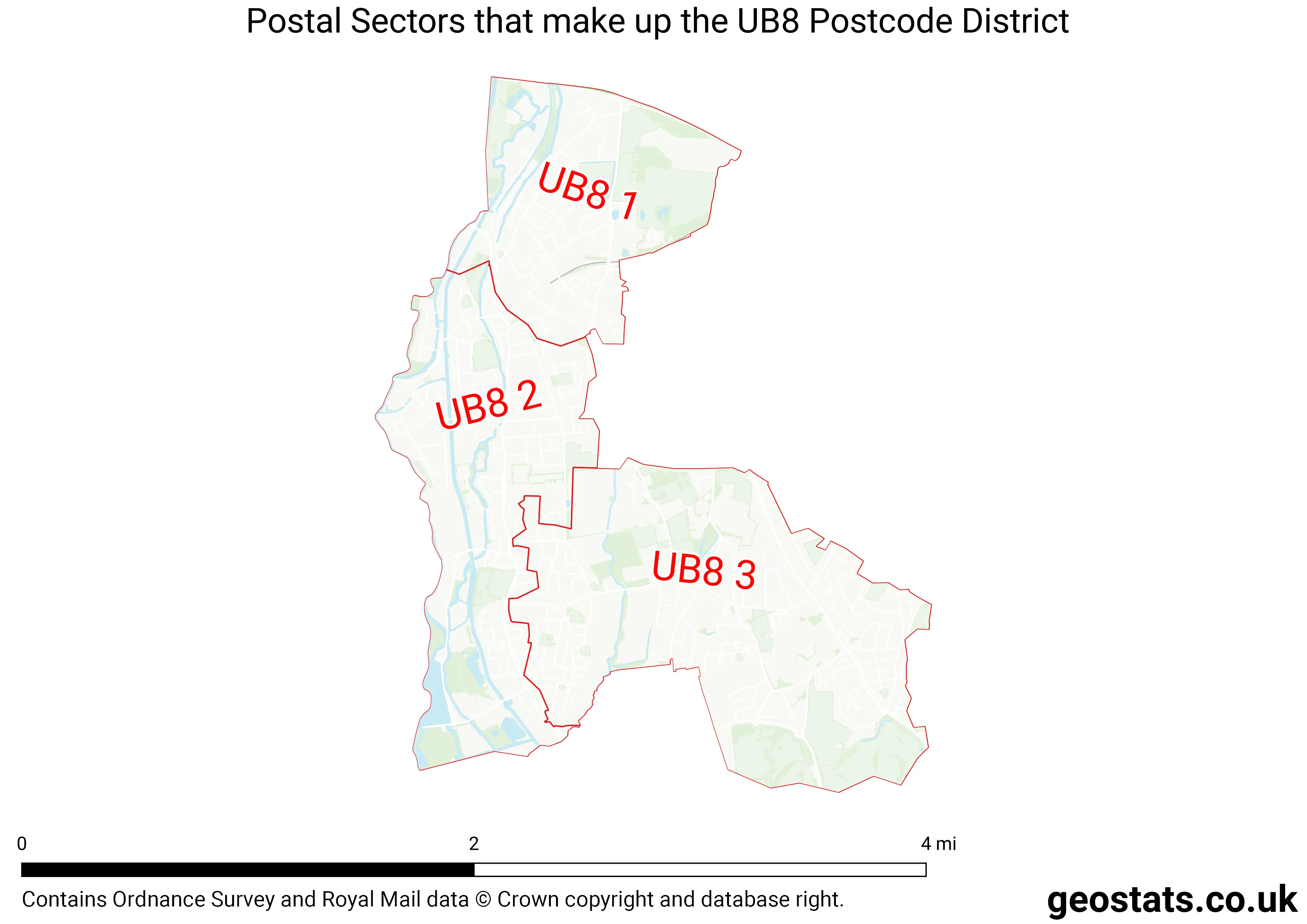 Map of the UB8  District