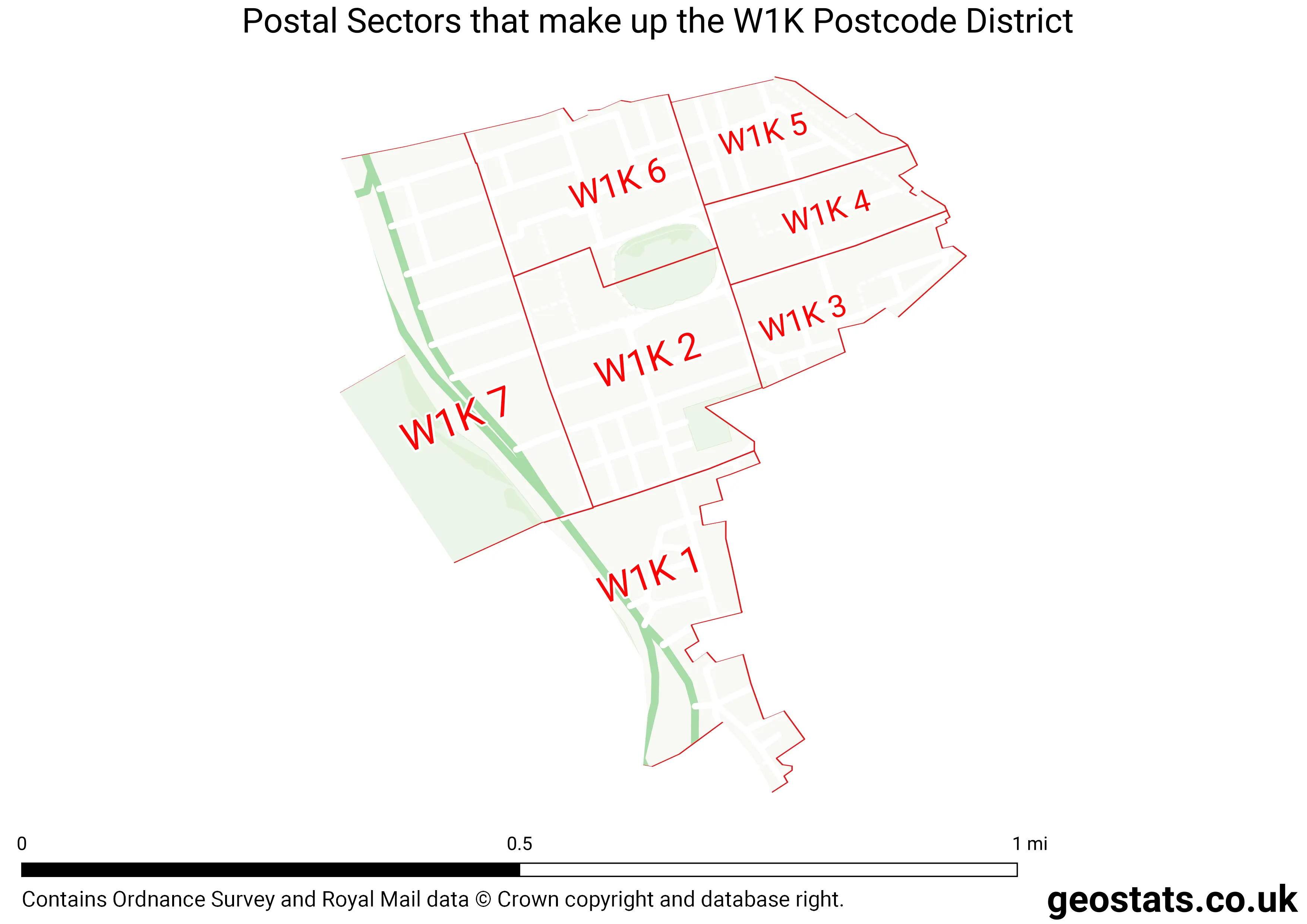 Map of the W1K  District