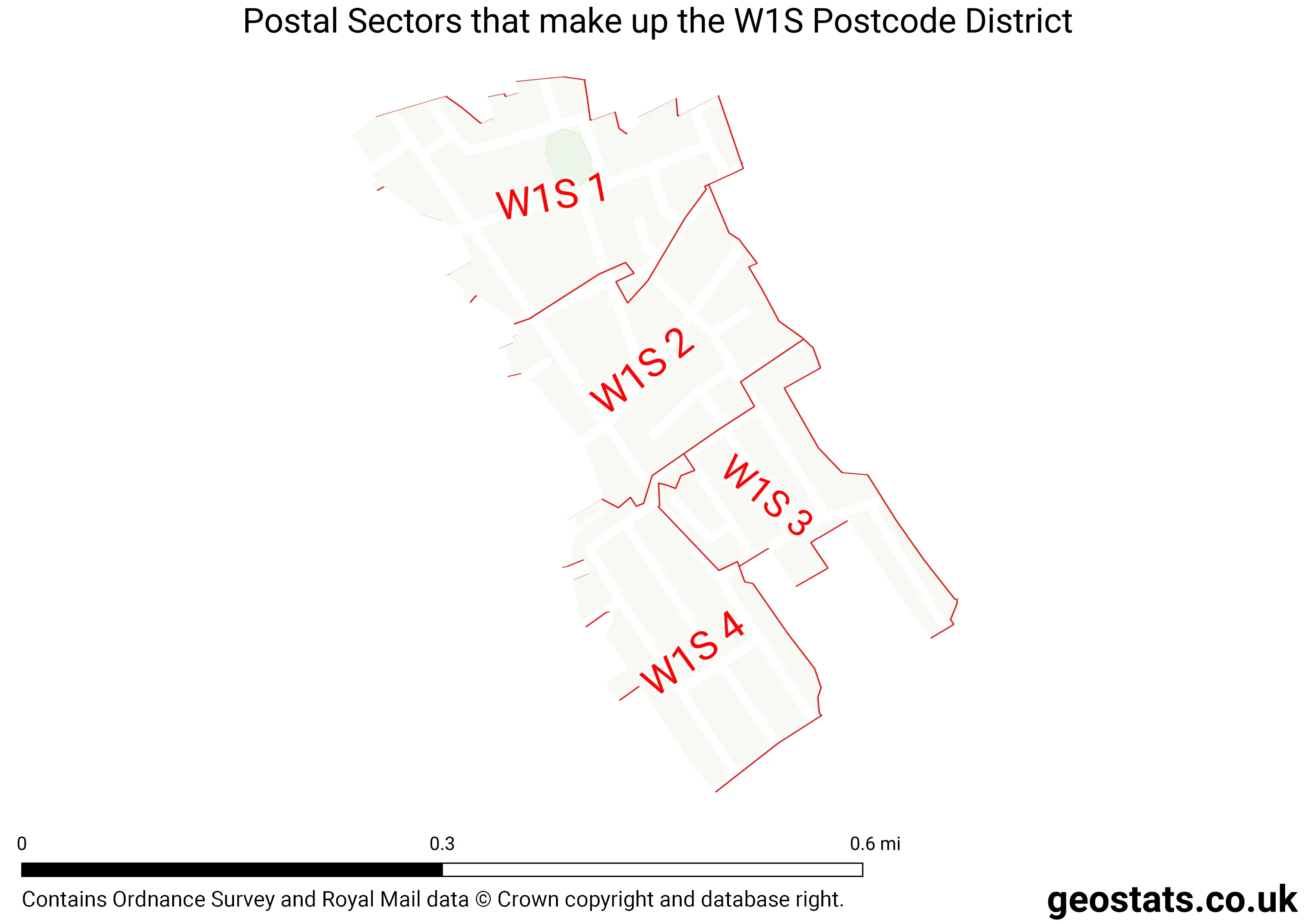 Map of the W1S  District