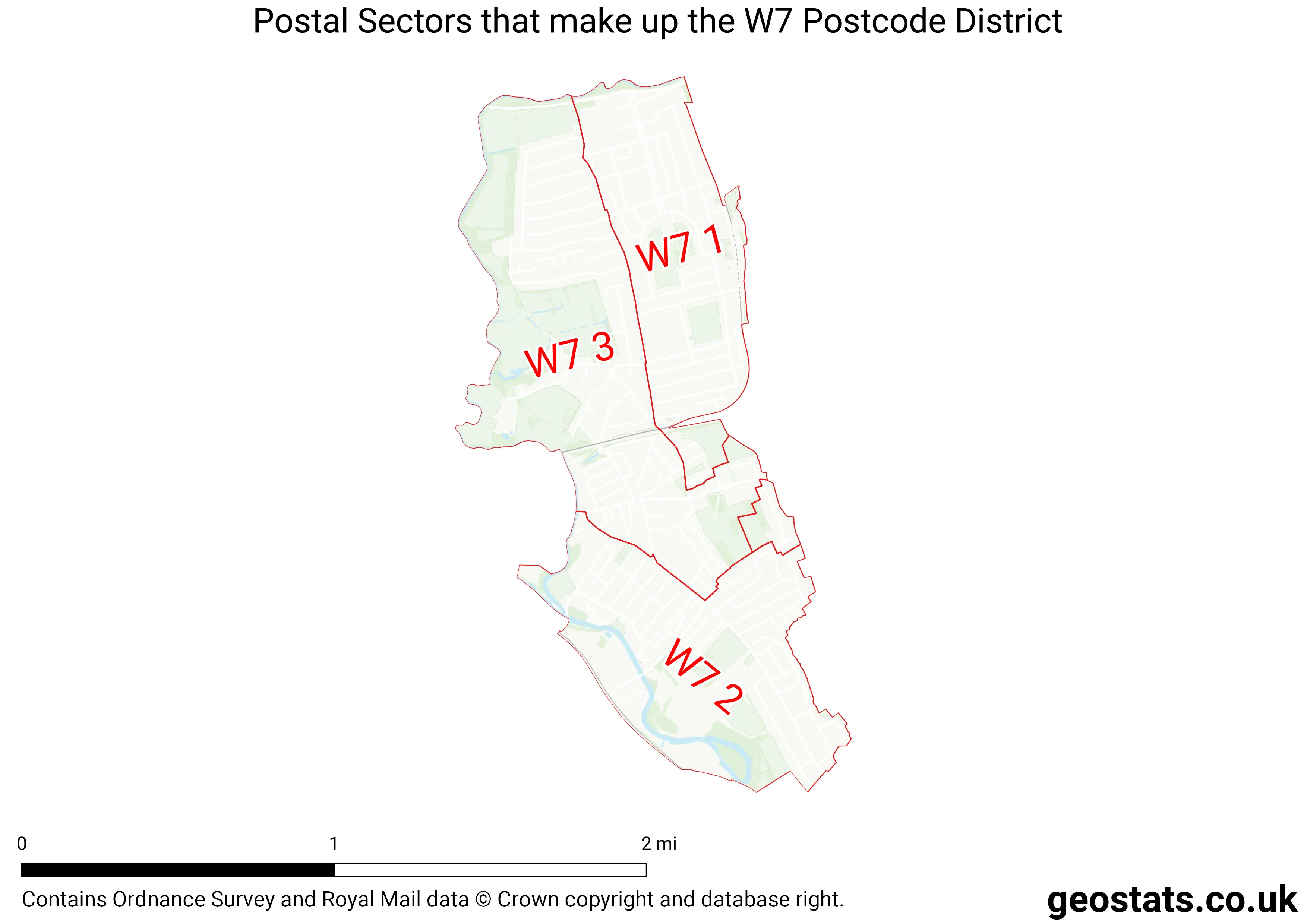 Map of the W7  District