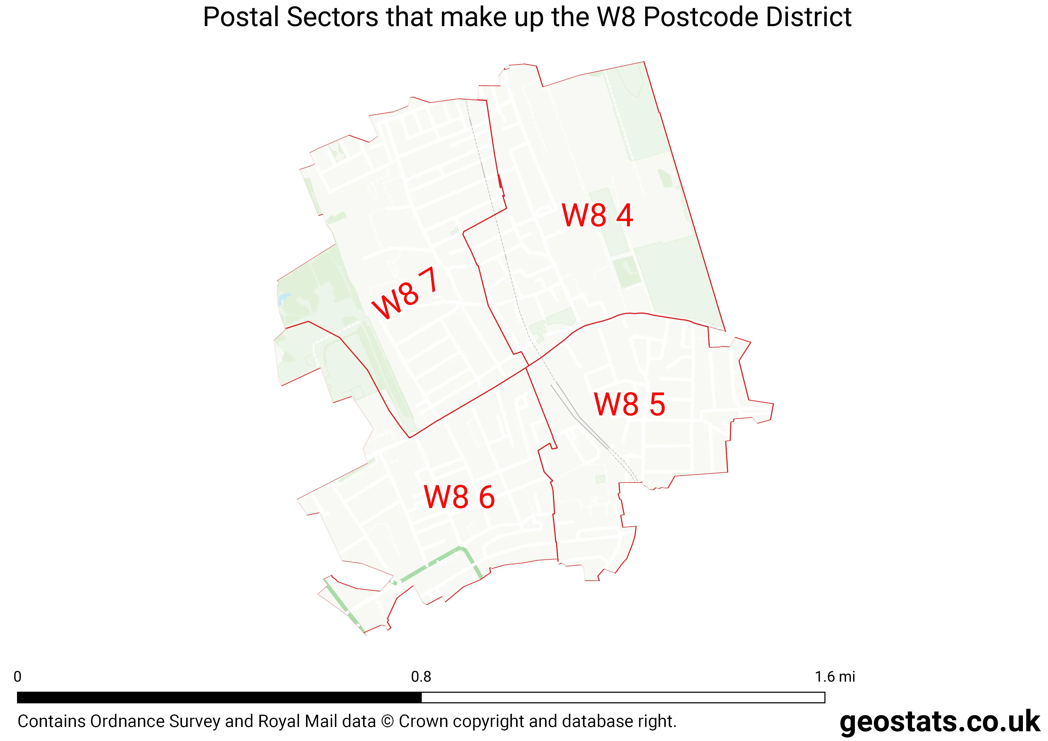 Map of the W8  District