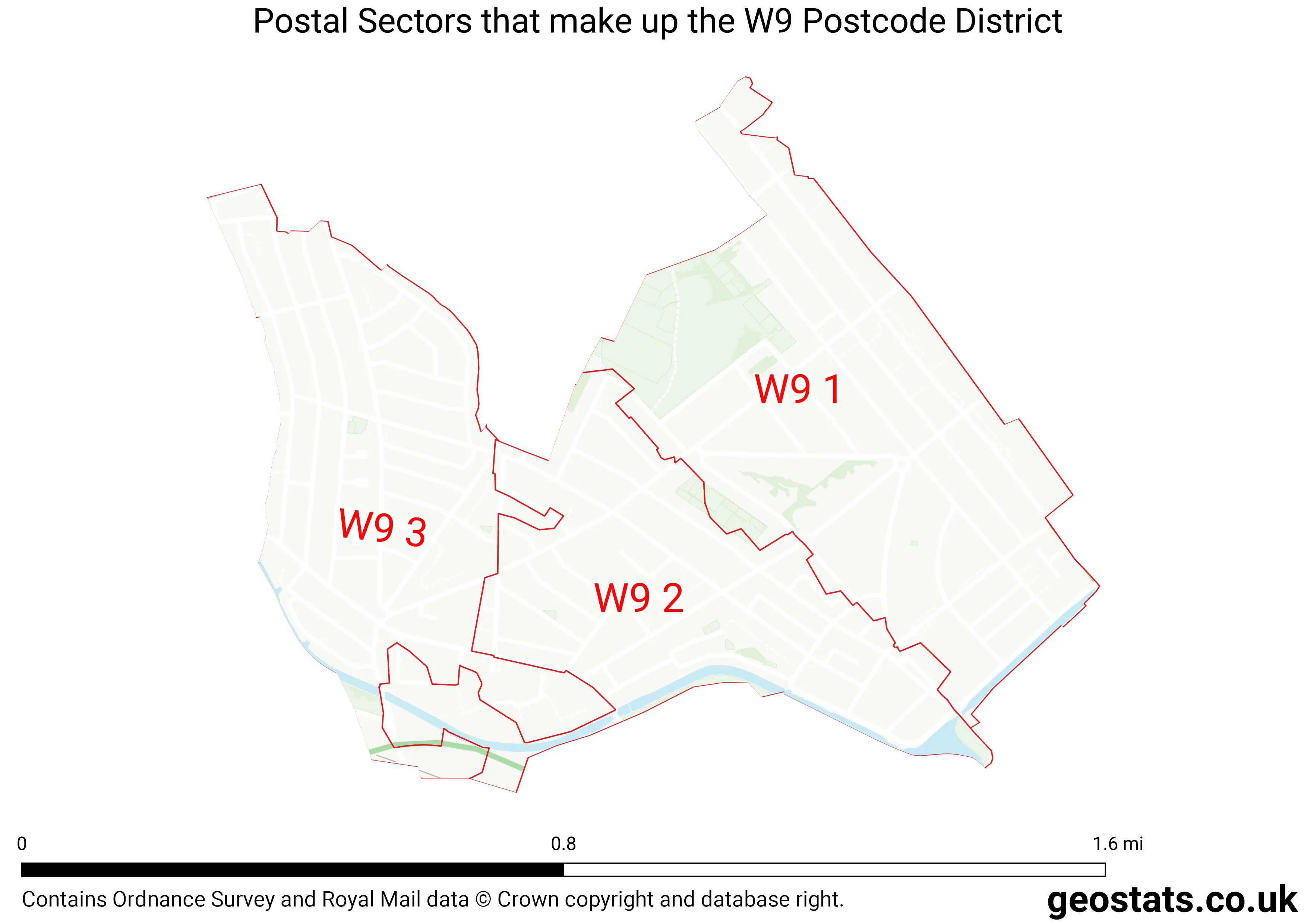 Map of the W9  District