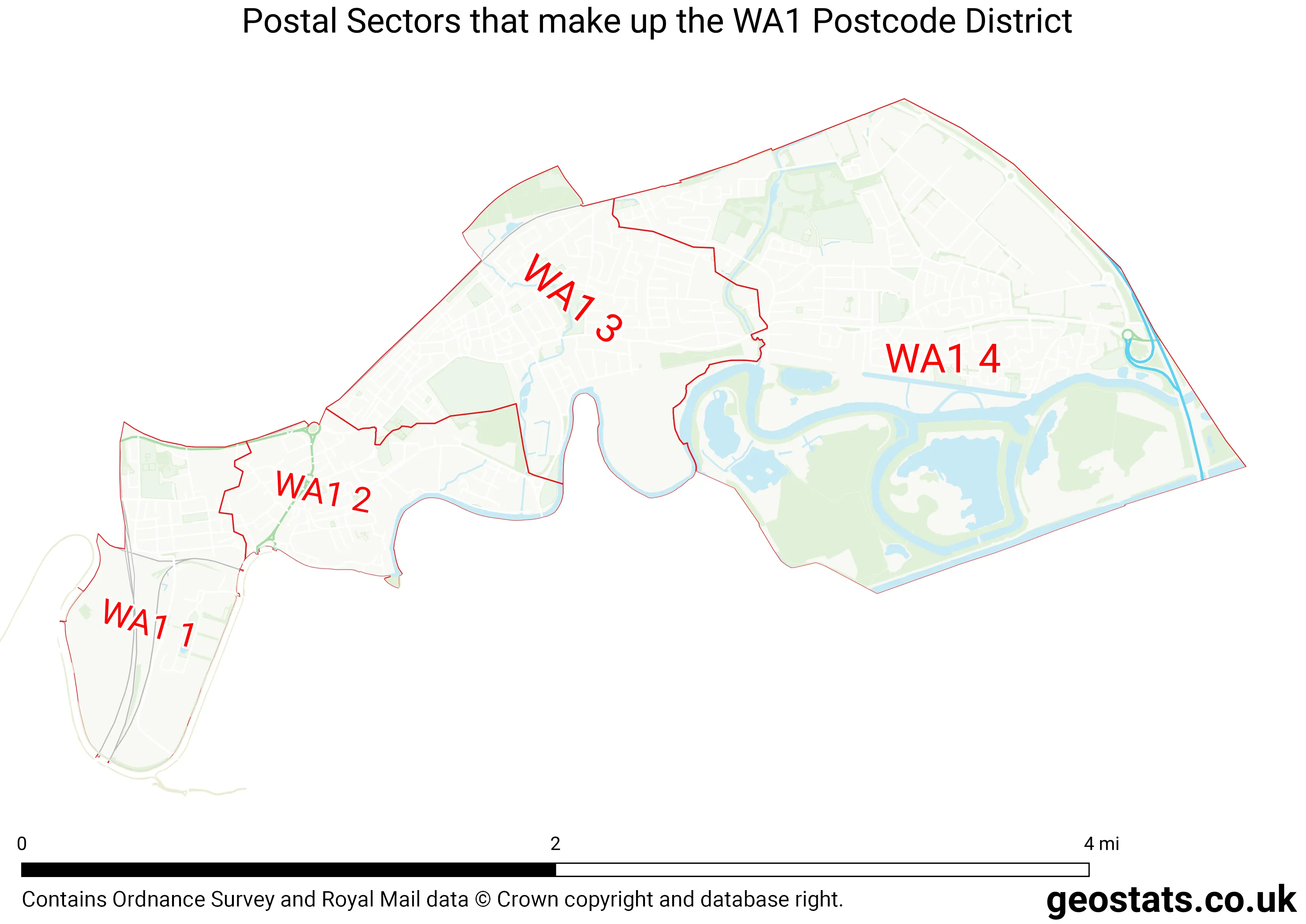 Map of the WA1  District