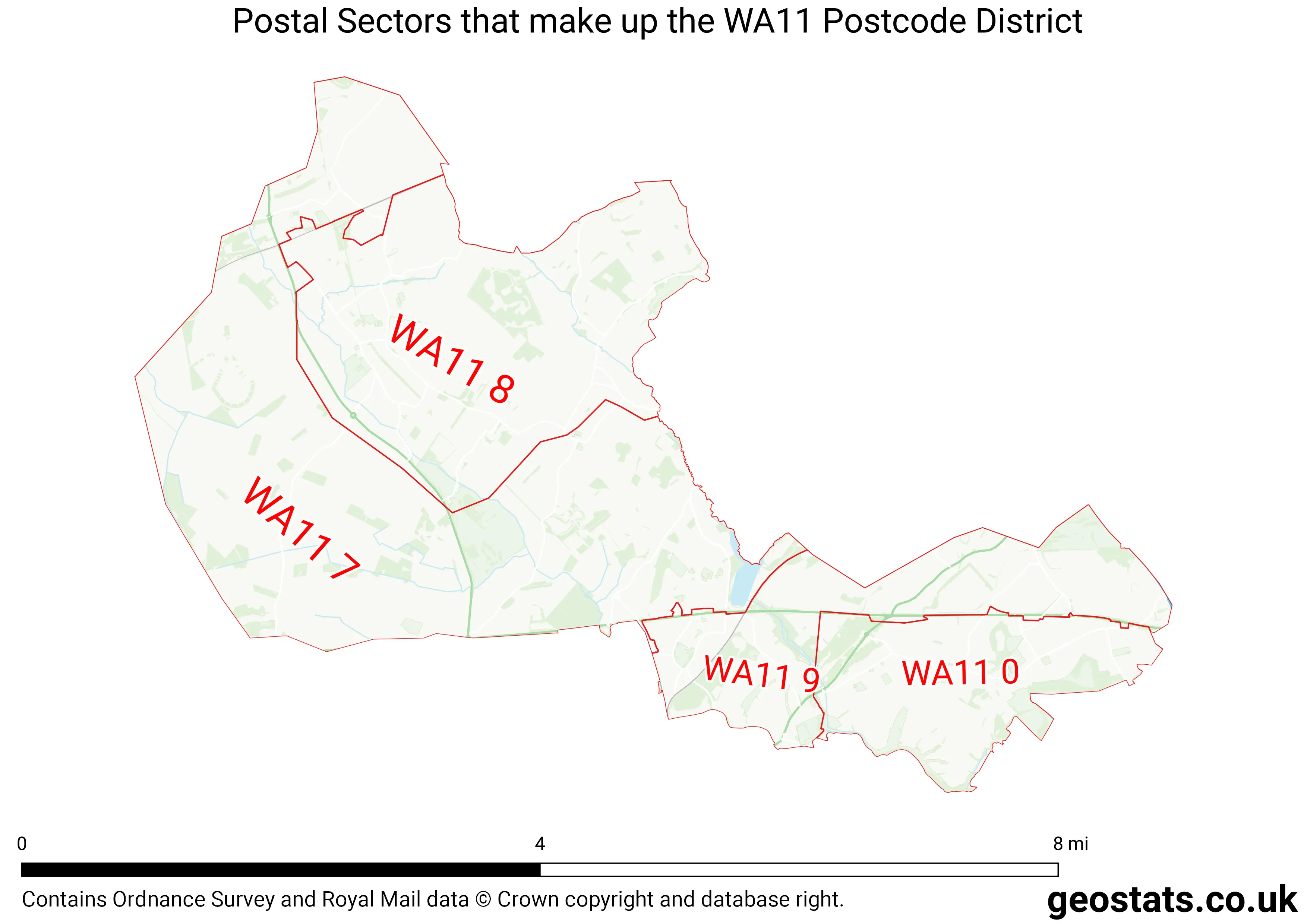 Map of the WA11  District