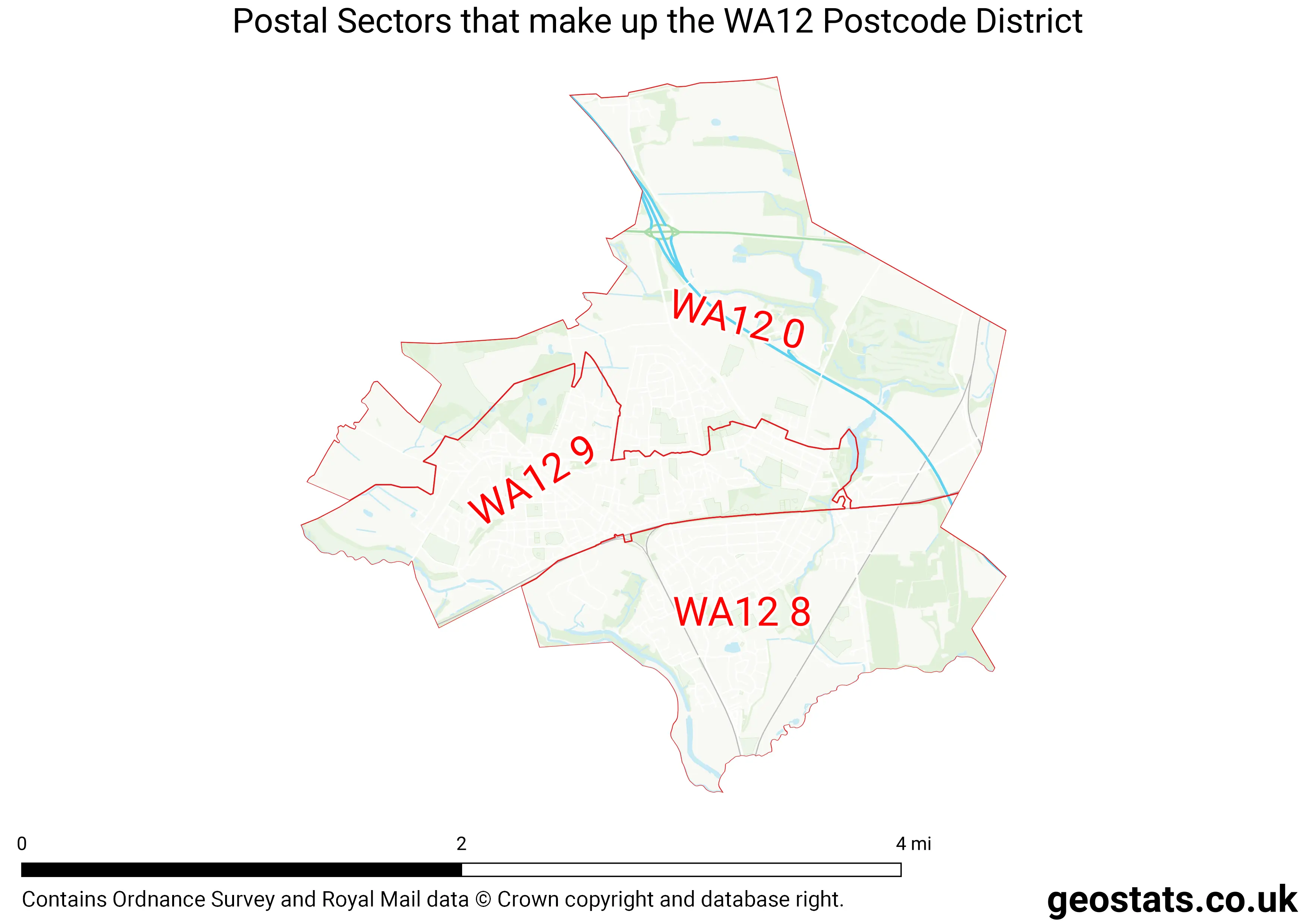 Map of the WA12  District