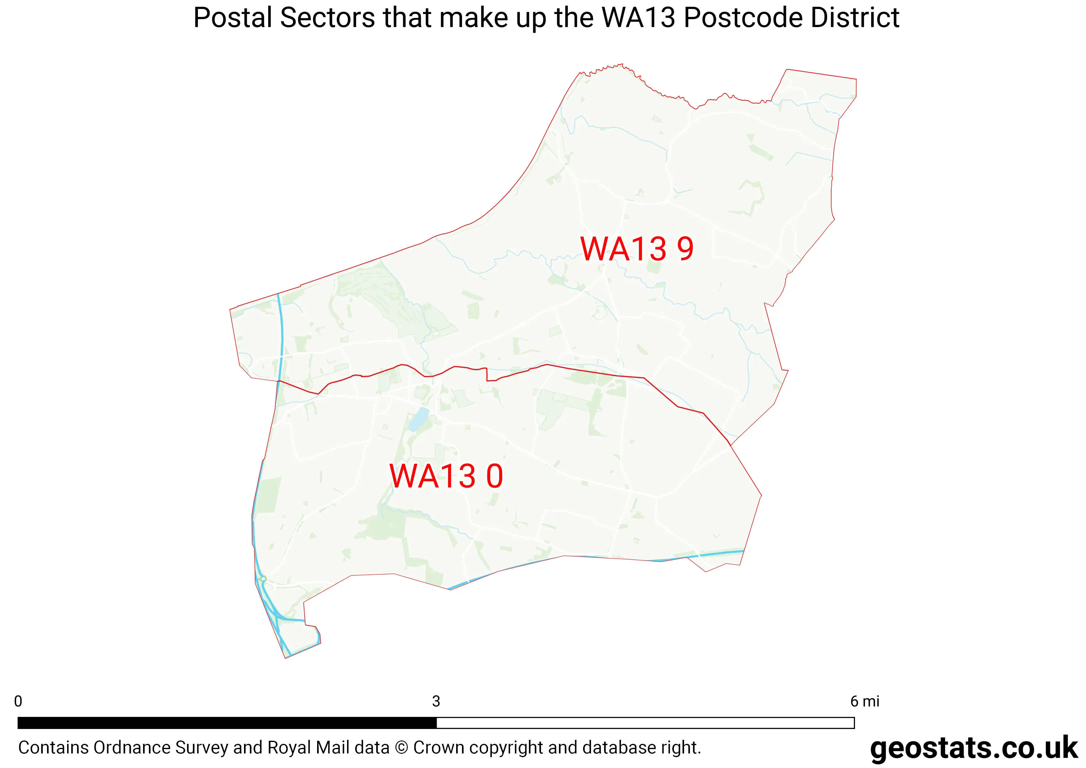 Map of the WA13  District