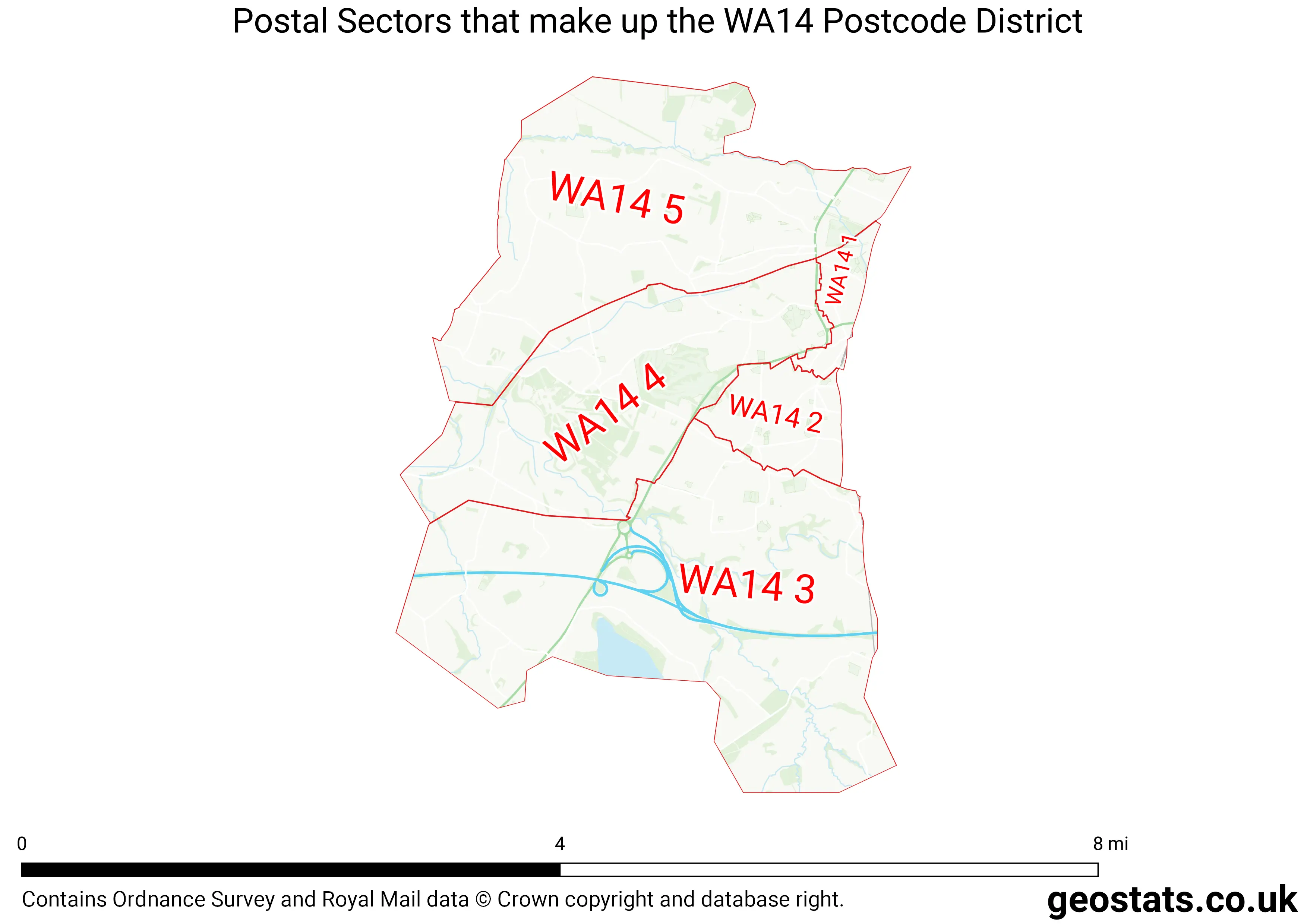 Map of the WA14  District