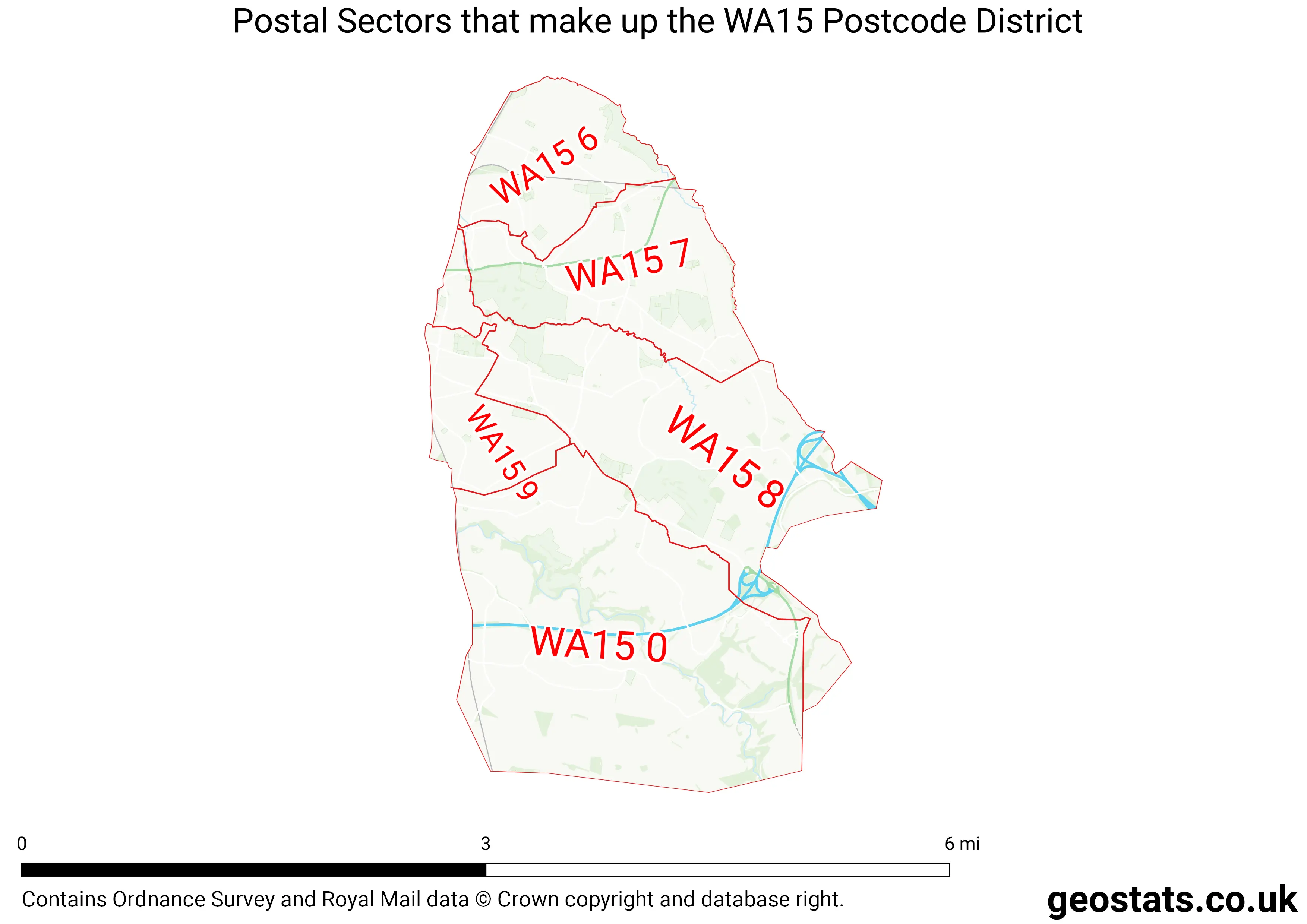 Map of the WA15  District