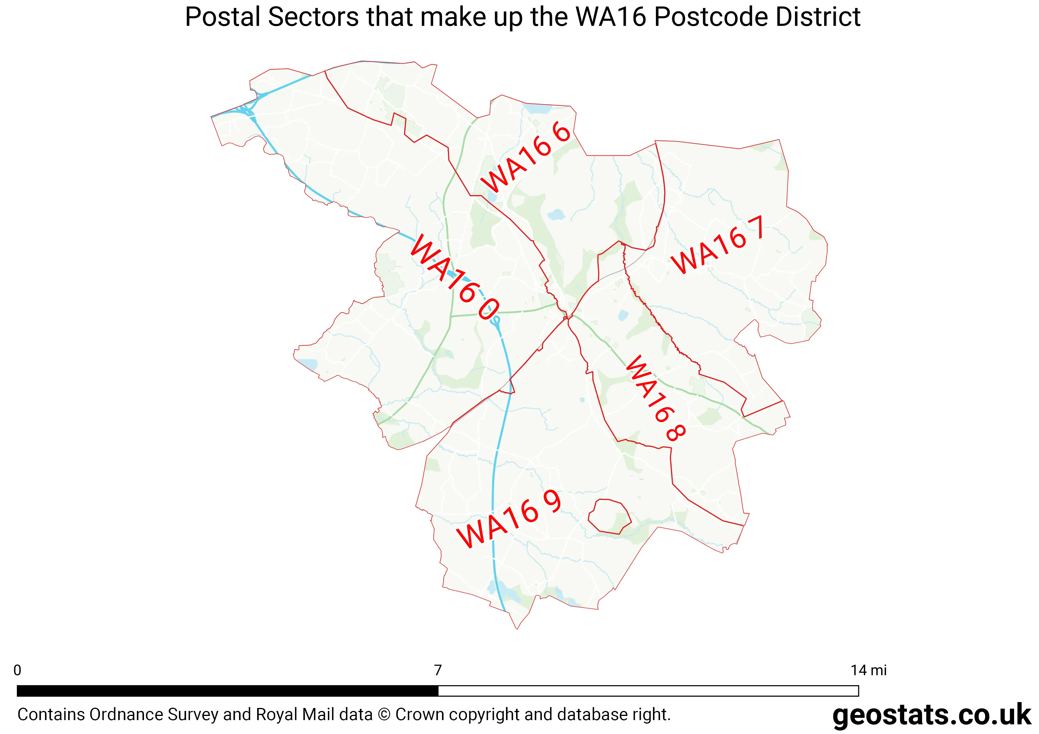Map of the WA16  District
