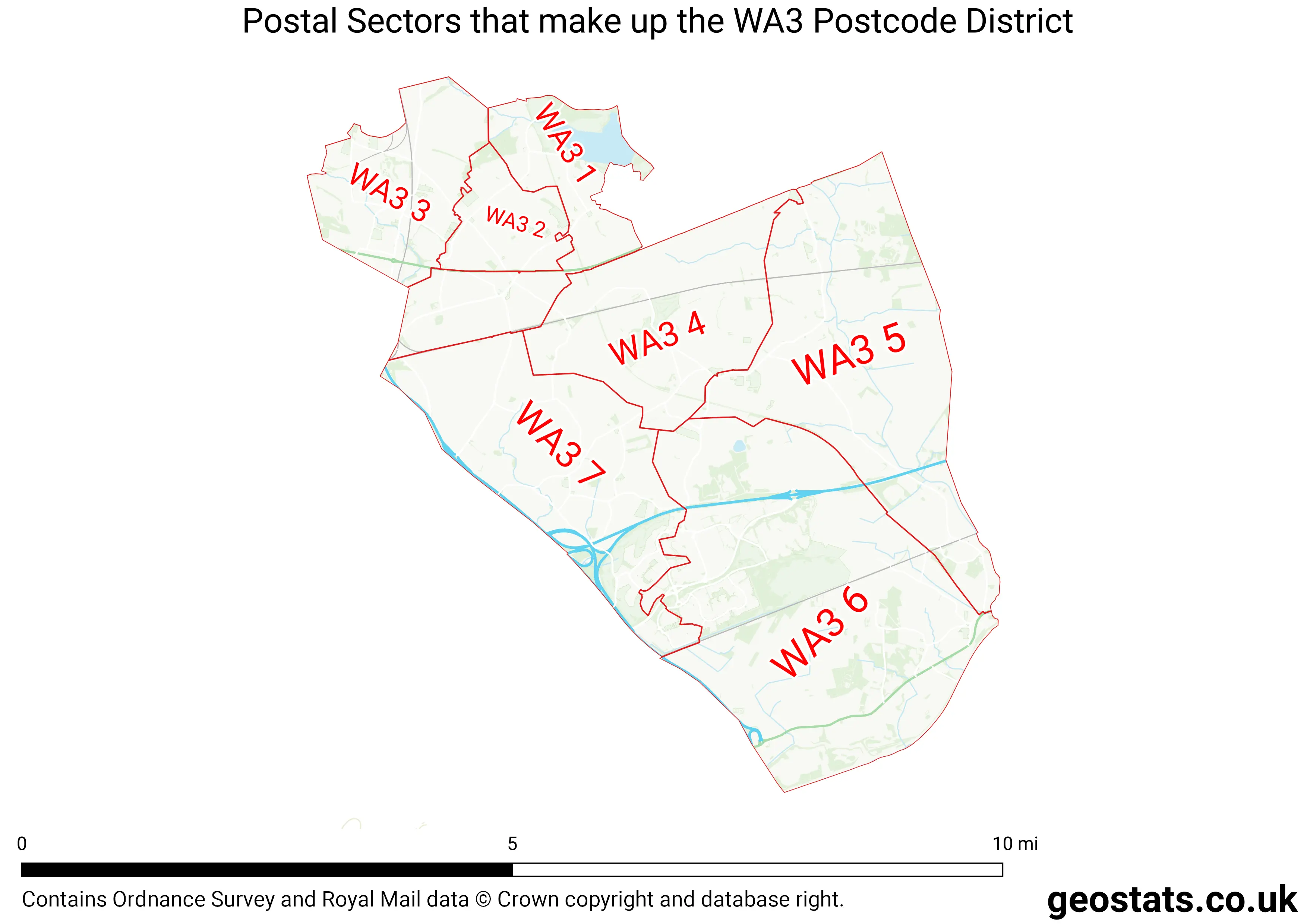 Map of the WA3  District