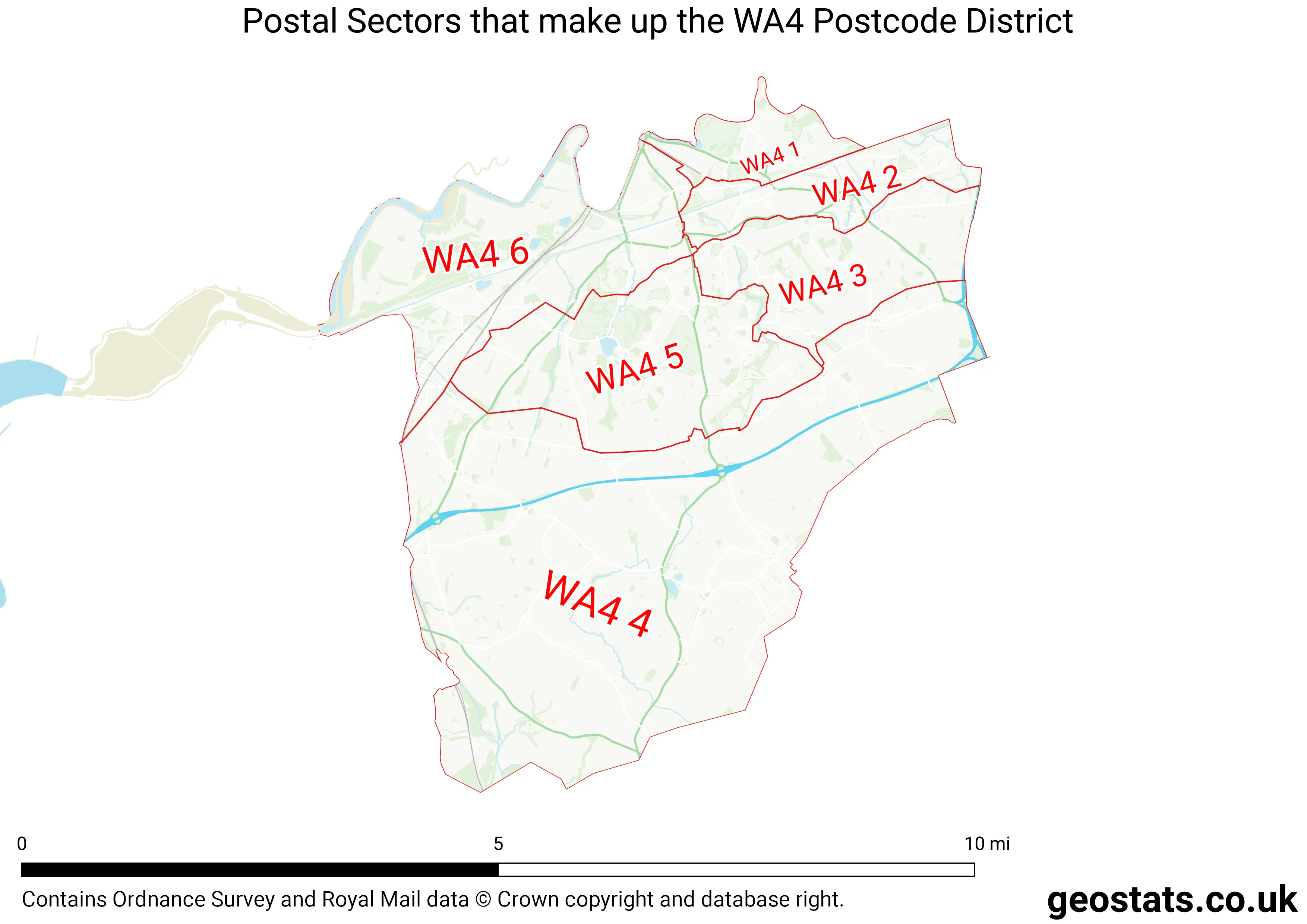 Map of the WA4  District