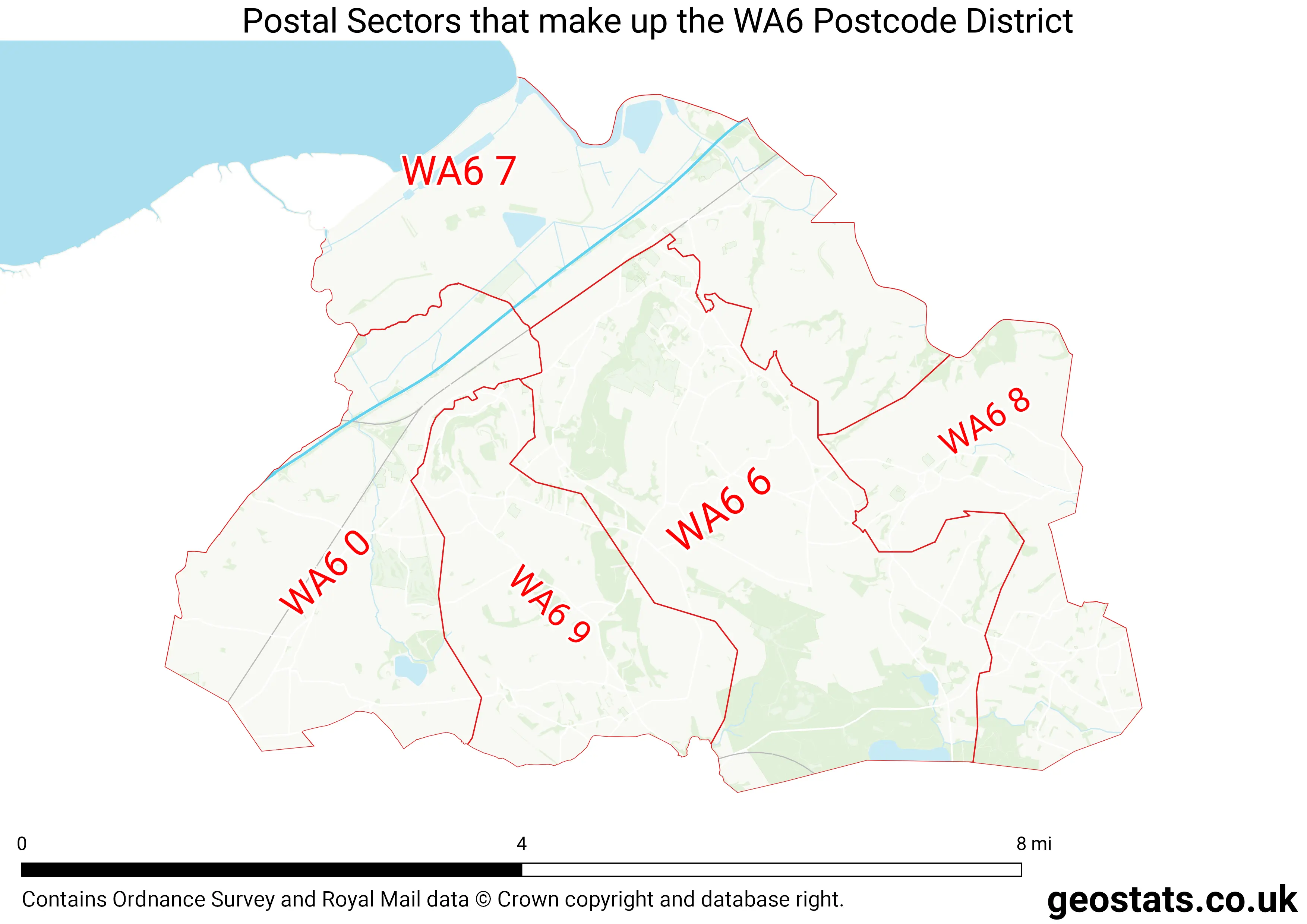 Map of the WA6  District