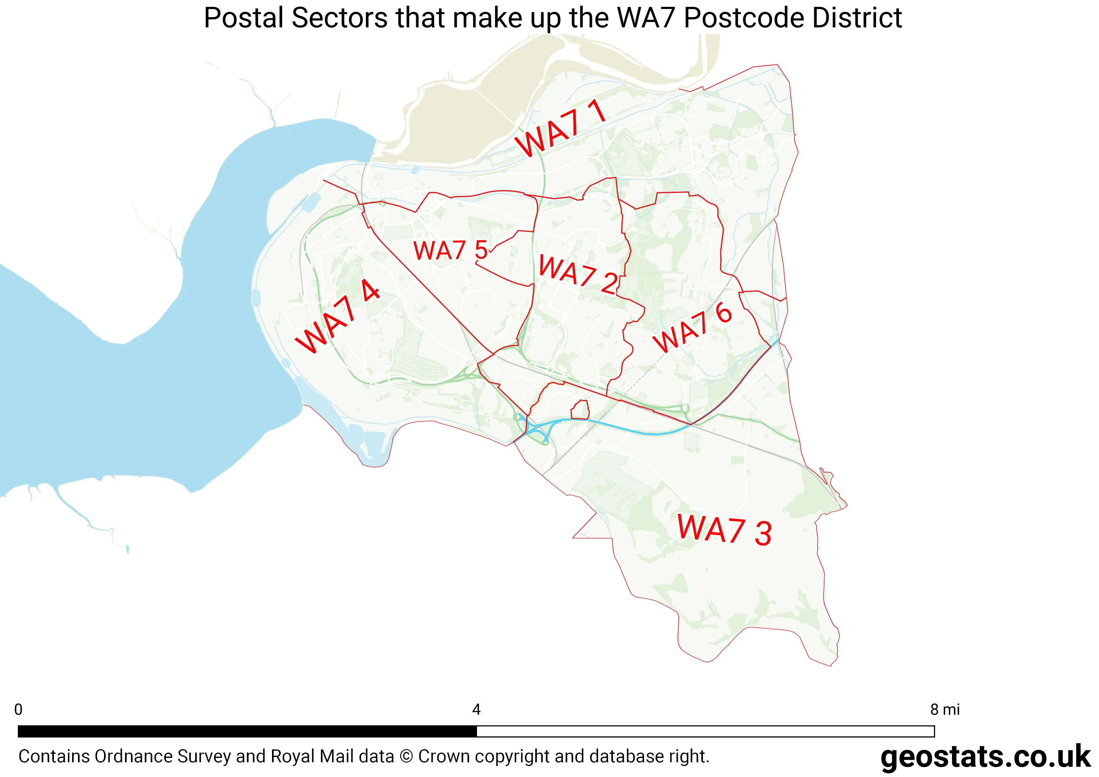 Map of the WA7  District